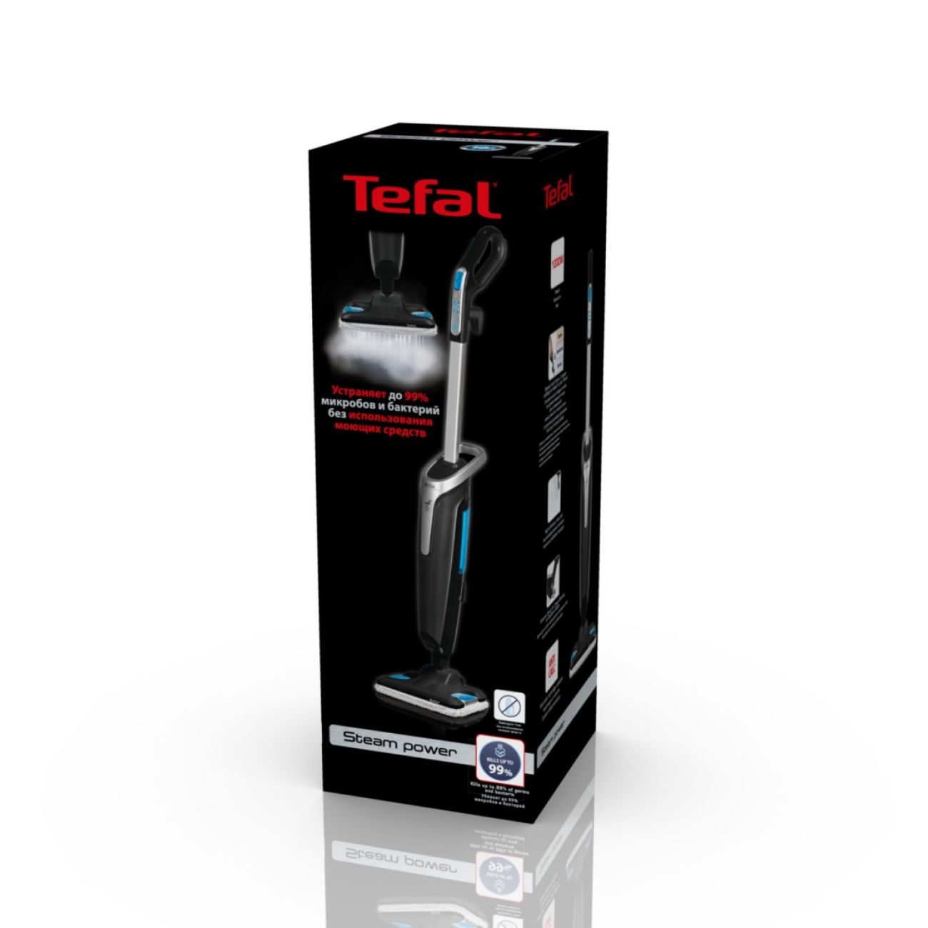 Купить Паровая швабра Tefal Steam Mop VP6555RH в каталоге интернет магазина  М.Видео по выгодной цене с доставкой, отзывы, фотографии - Москва