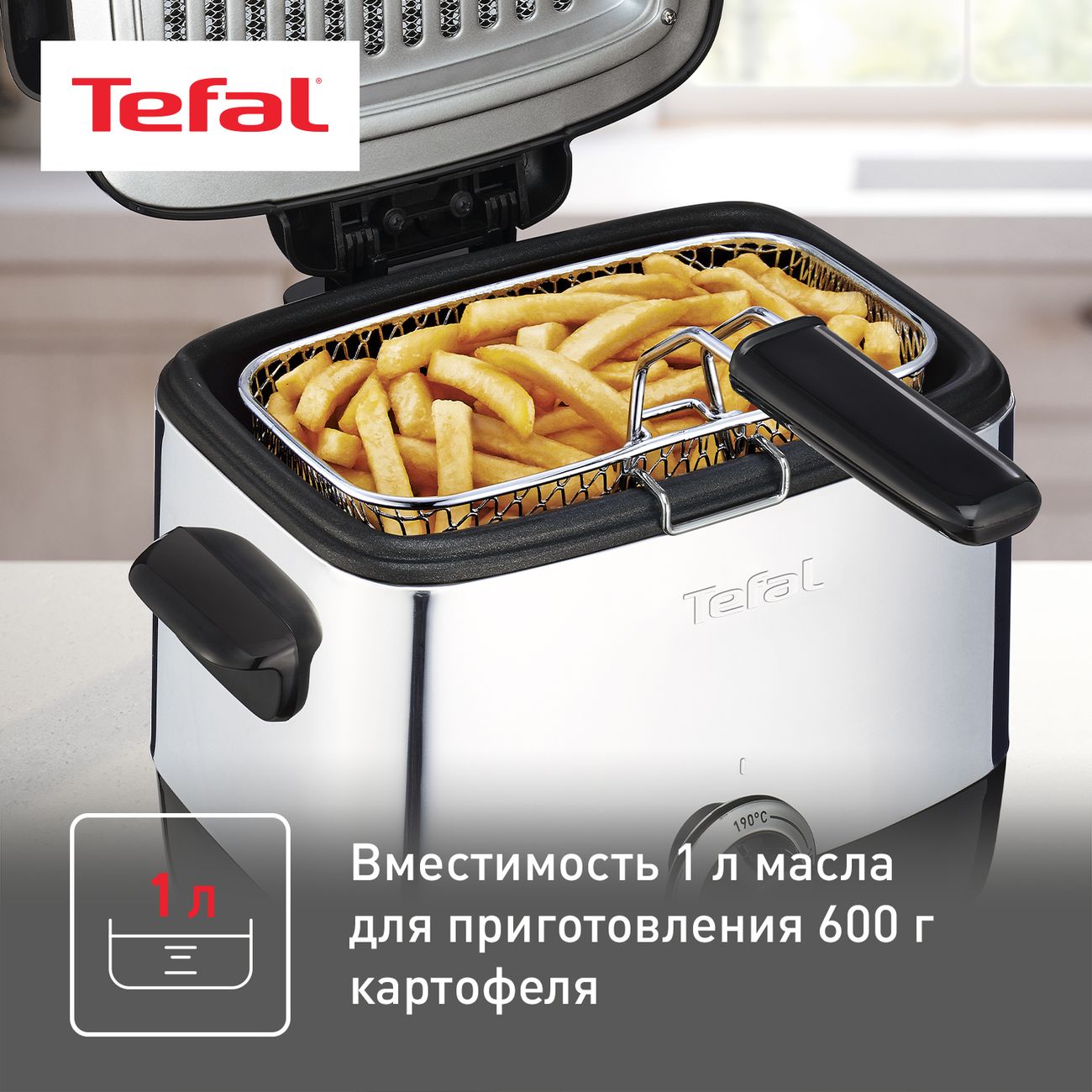 Купить Фритюрница Tefal Minifryer Stainless Steel FF220015 в каталоге  интернет магазина М.Видео по выгодной цене с доставкой, отзывы, фотографии  - Москва