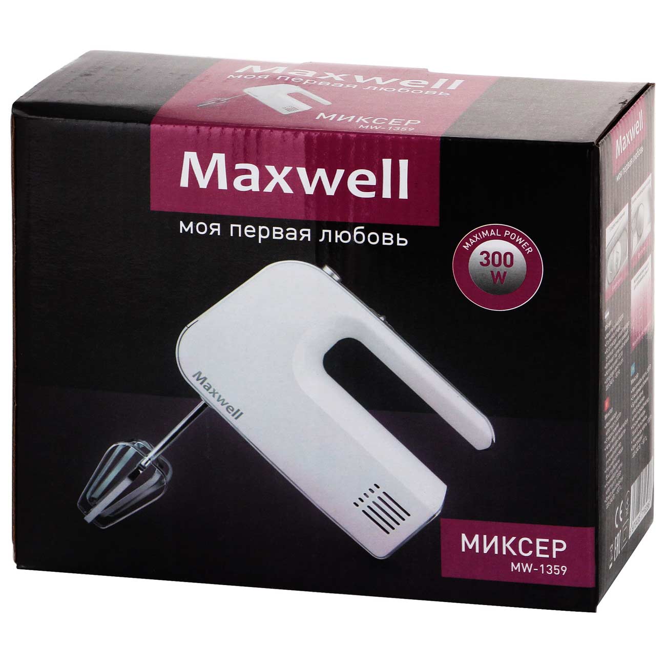 Купить Миксер Maxwell MW-1359 в каталоге интернет магазина М.Видео по  выгодной цене с доставкой, отзывы, фотографии - Москва