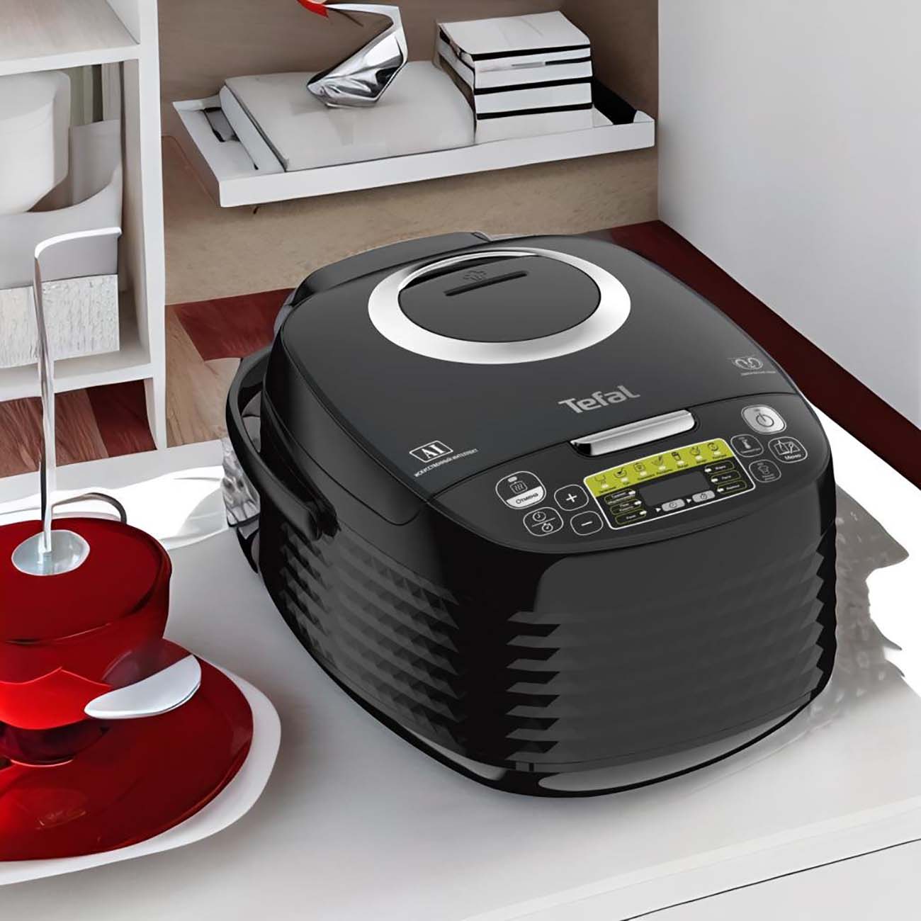 Купить Мультиварка Tefal Effectual RK745832 со сферической чашей в каталоге  интернет магазина М.Видео по выгодной цене с доставкой, отзывы, фотографии  - Москва