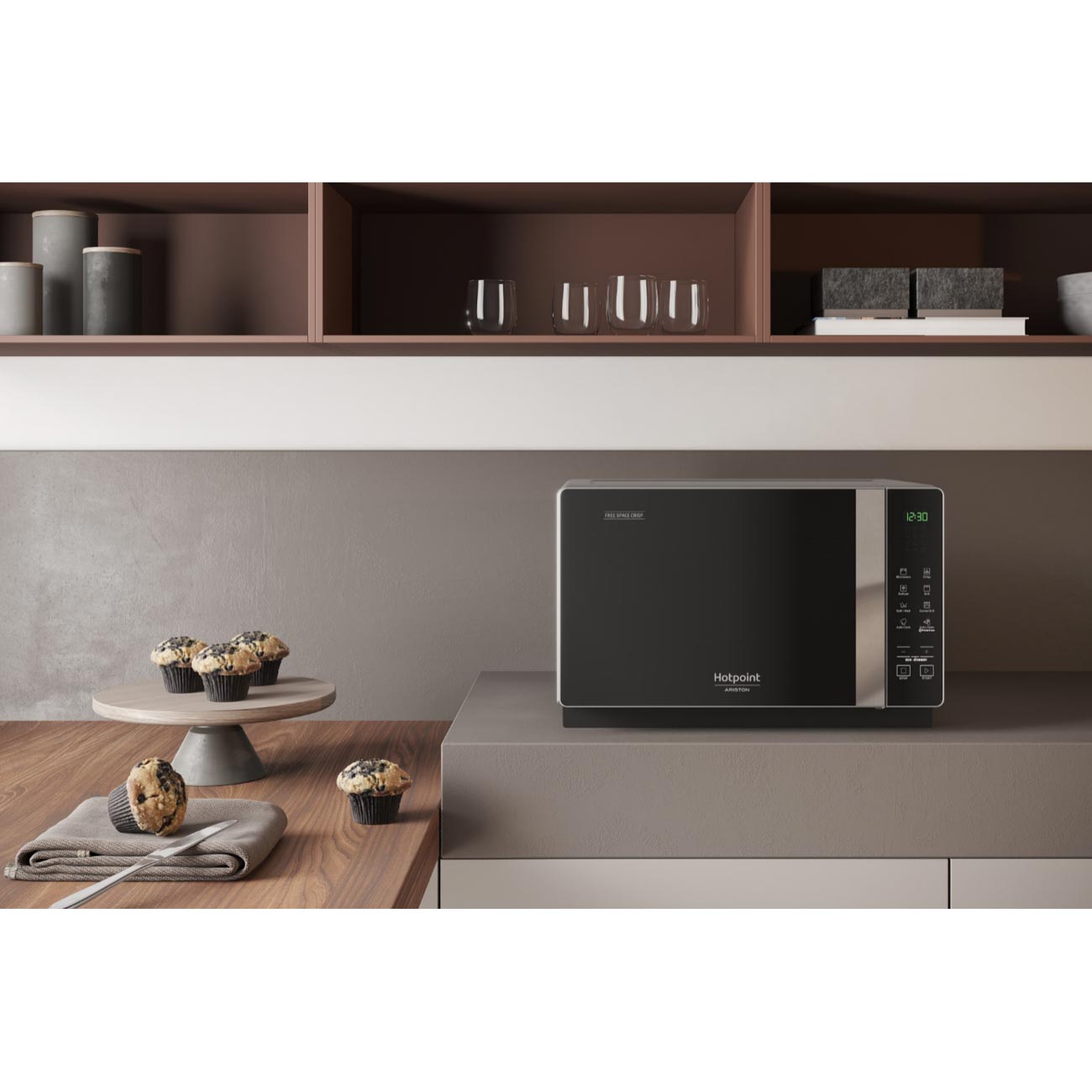 Купить Микроволновая печь с грилем Hotpoint-Ariston MWHAF 203 B в каталоге  интернет магазина М.Видео по выгодной цене с доставкой, отзывы, фотографии  - Москва