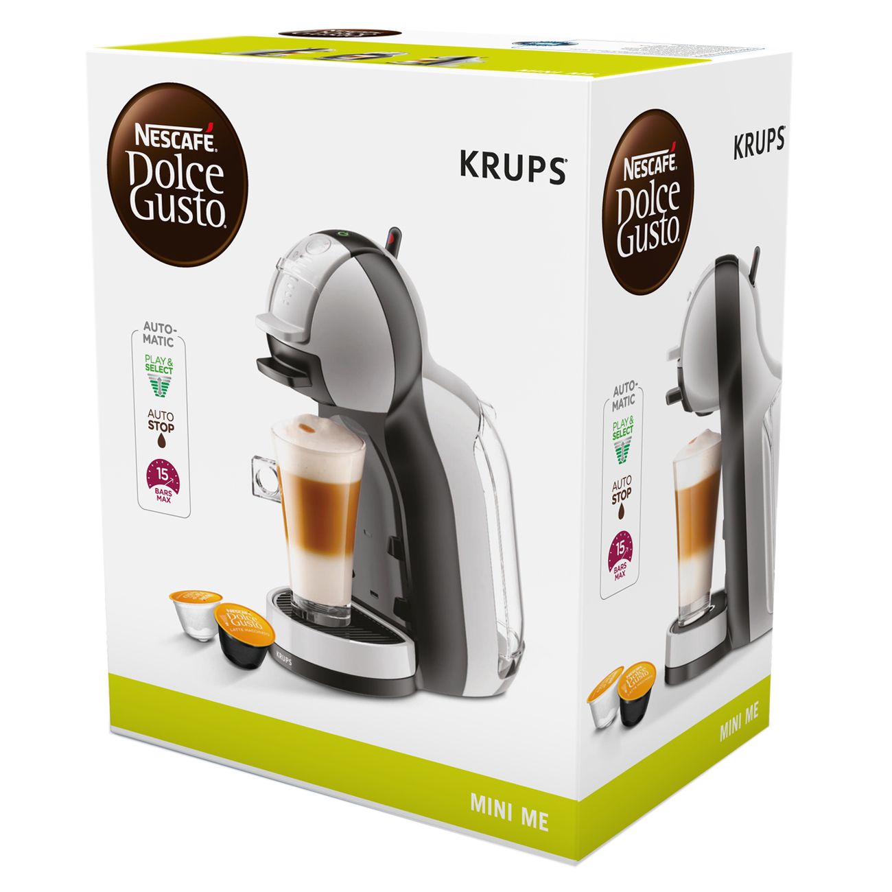 Купить Кофемашина капсульного типа KRUPS NESCAFE DOLCE GUSTO MiniMe  KP123B10 в каталоге интернет магазина М.Видео по выгодной цене с доставкой,  отзывы, фотографии - Москва