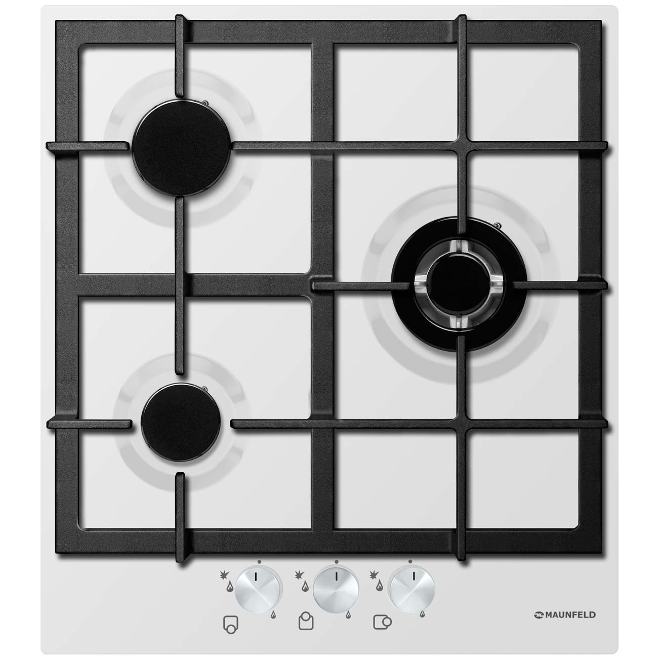 Изображение товара Встраиваемая газовая панель независимая Maunfeld EGHE.43.33CW/G белая