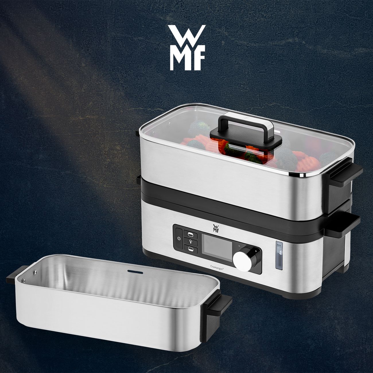 Пароварка WMF KITCHENminis Stainless Steel 0415090711 - отзывы покупателей  и владельцев | М.Видео - Москва