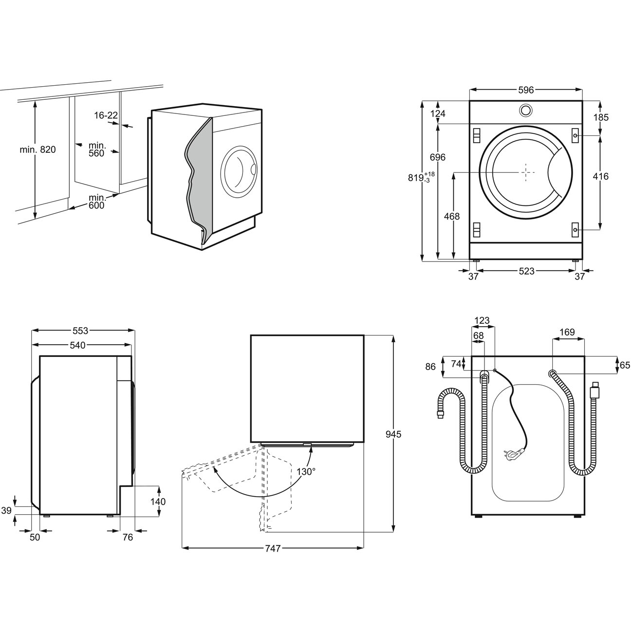 Купить Встраиваемая стиральная машина Electrolux PerfectCare 700 EW7W3R68SI  в каталоге интернет магазина М.Видео по выгодной цене с доставкой, отзывы,  фотографии - Москва