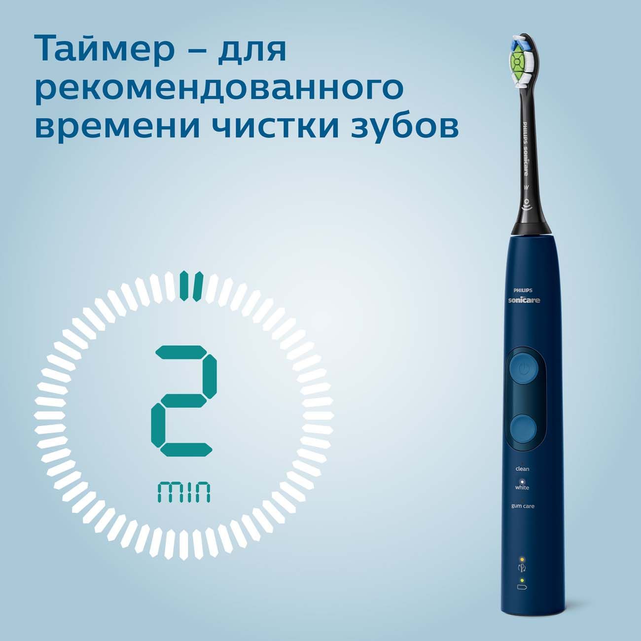 Купить Электрическая зубная щетка c дорожным футляром Philips Sonicare  ProtectiveClean HX6851/29 в каталоге интернет магазина М.Видео по выгодной  цене с доставкой, отзывы, фотографии - Москва