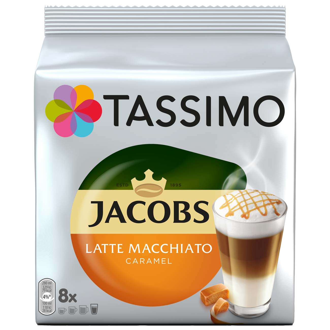 Купить Кофе в капсулах Tassimo Латте Макиато Карамель в каталоге интернет  магазина М.Видео по выгодной цене с доставкой, отзывы, фотографии - Москва