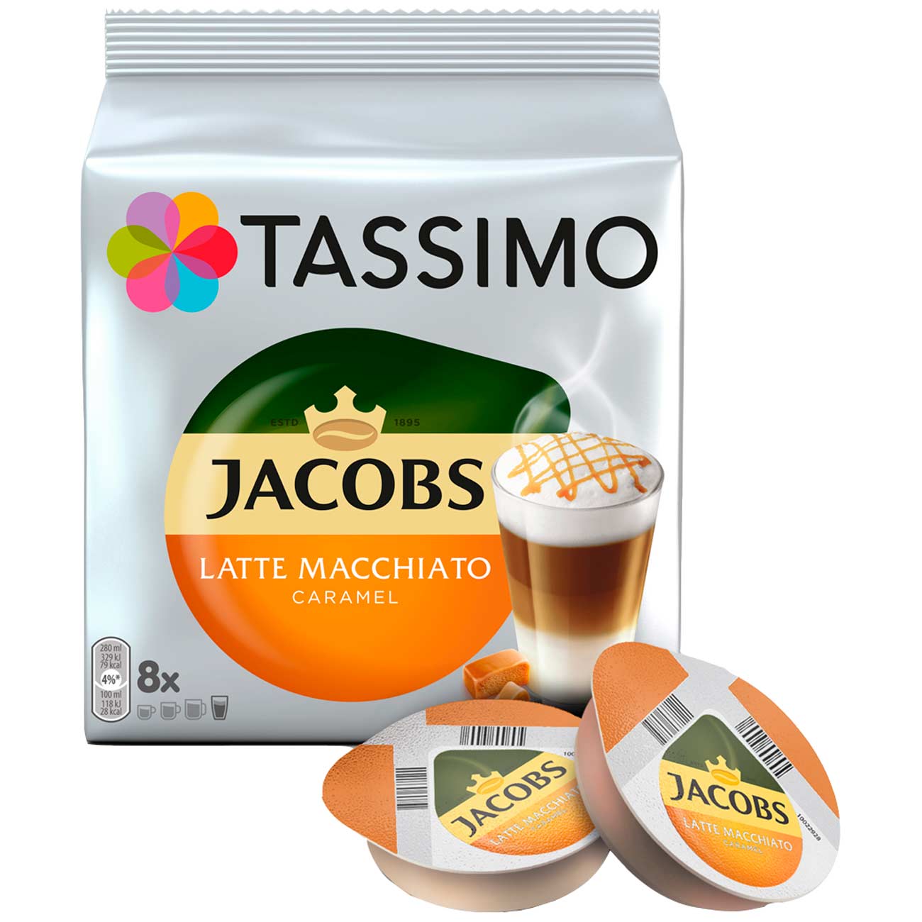 Купить Кофе в капсулах Tassimo Латте Макиато Карамель в каталоге интернет  магазина М.Видео по выгодной цене с доставкой, отзывы, фотографии - Москва