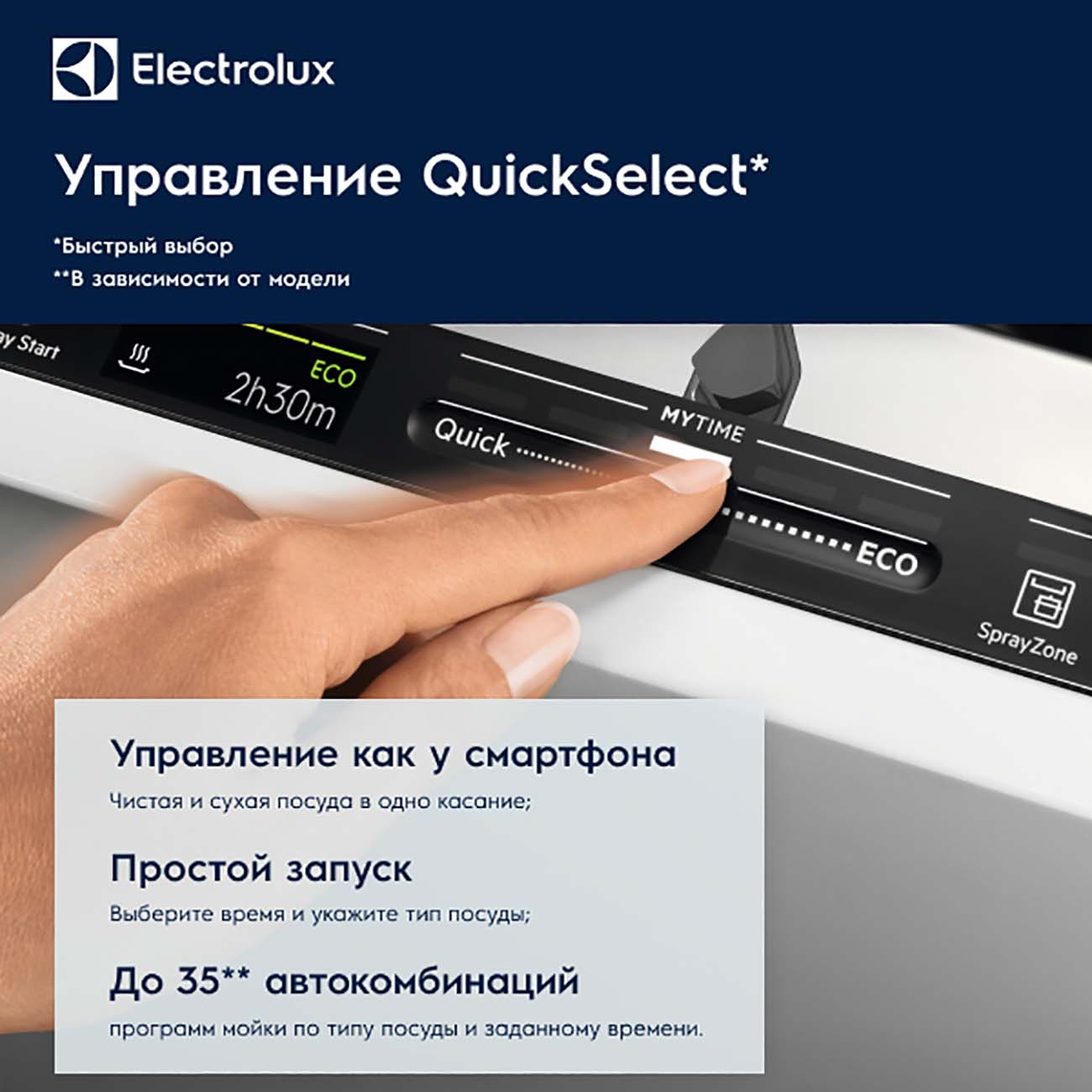 Купить Встраиваемая посудомоечная машина 60 см Electrolux Intuit 600  EEQ947200L в каталоге интернет магазина М.Видео по выгодной цене с  доставкой, отзывы, фотографии - Москва