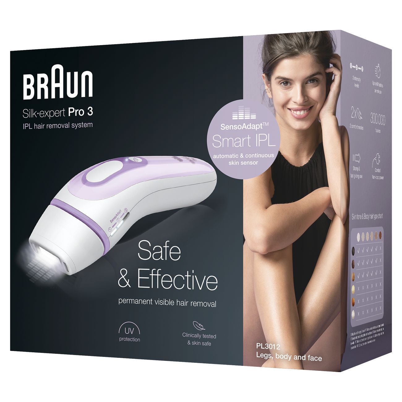 Купить Фотоэпилятор Braun Silk-expert IPL Pro 3 PL3012 в каталоге интернет  магазина М.Видео по выгодной цене с доставкой, отзывы, фотографии - Москва