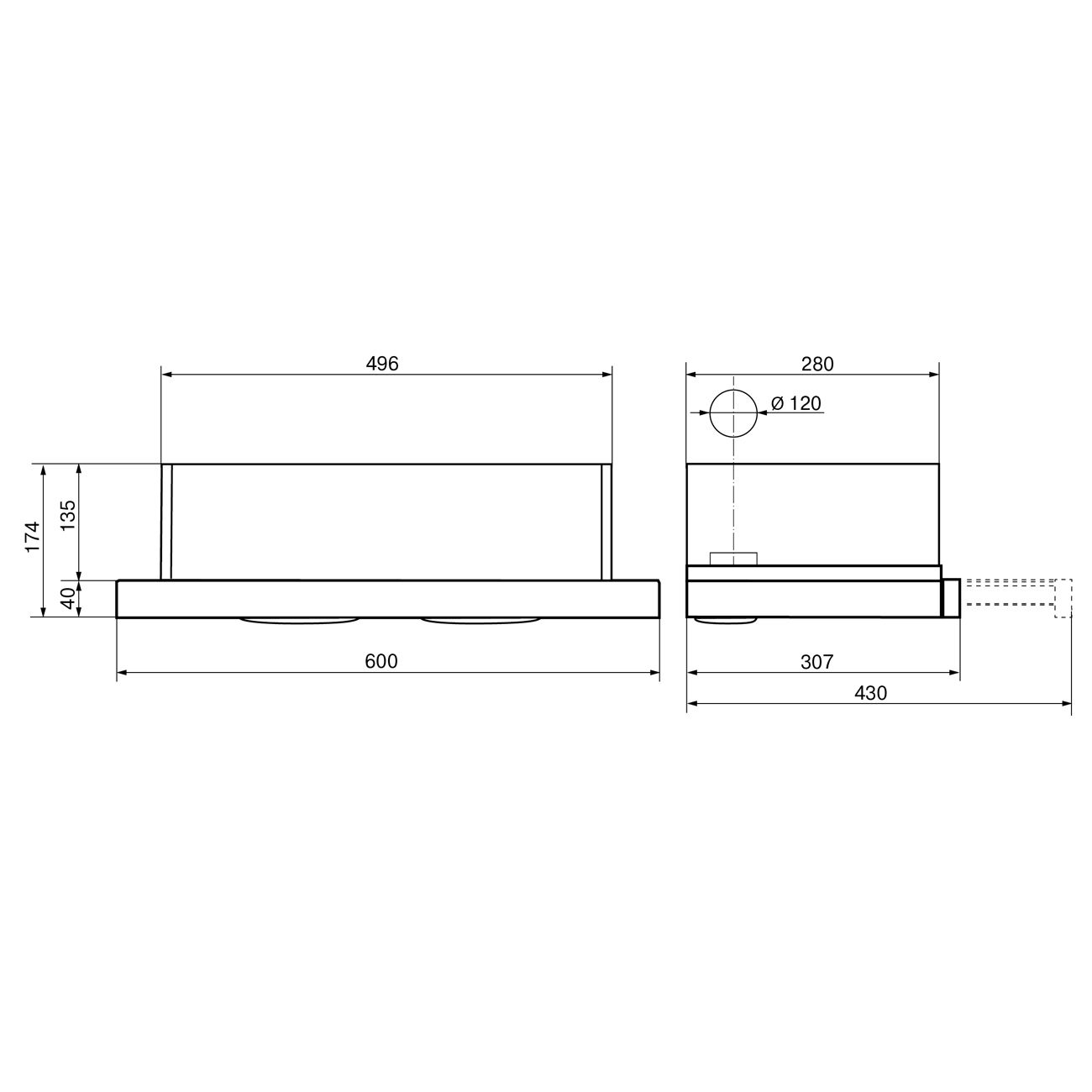 Купить Вытяжка встраиваемая в шкаф 60 см Elikor Нейтрино 60 Black/Inox в  каталоге интернет магазина М.Видео по выгодной цене с доставкой, отзывы,  фотографии - Москва