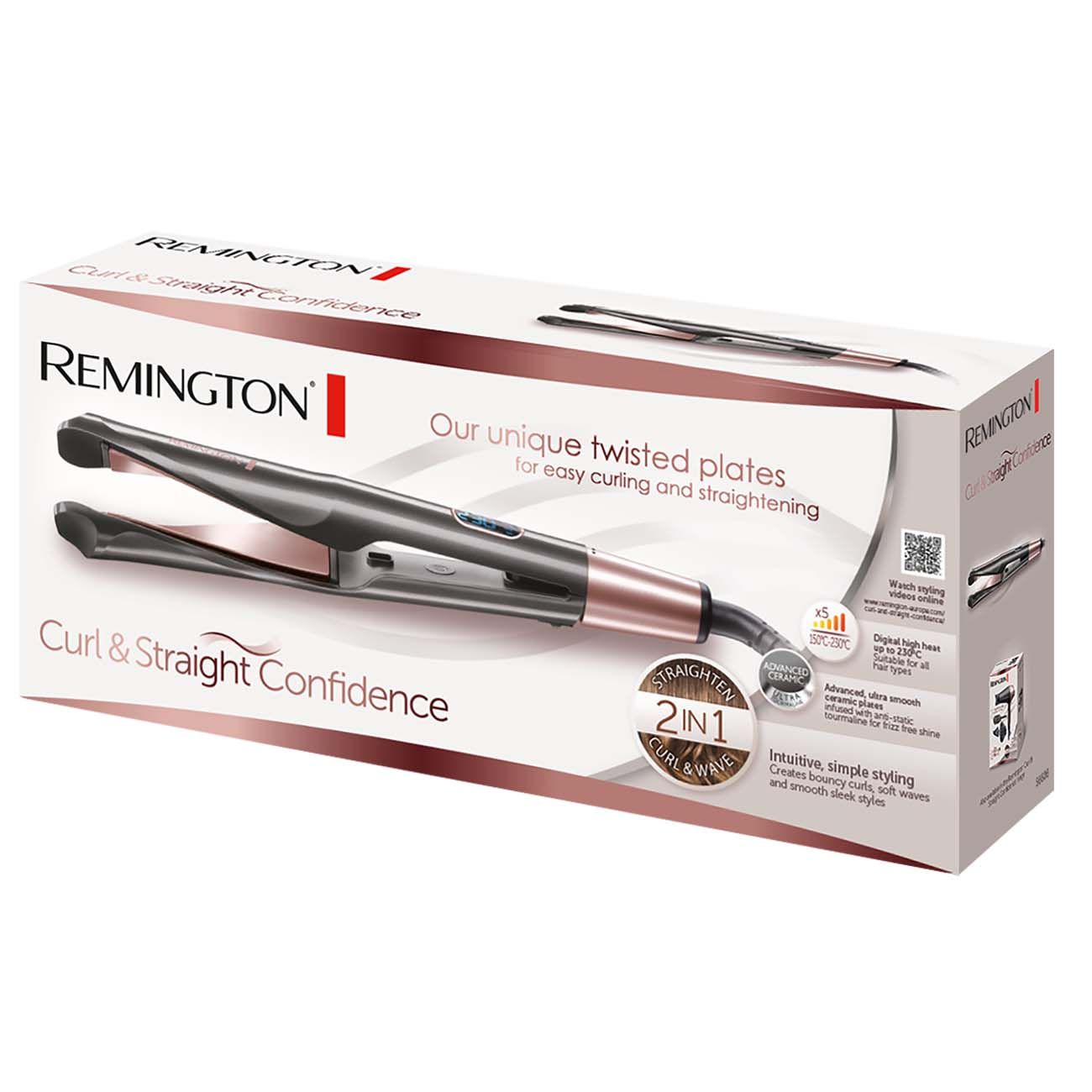 Купить Выпрямитель для волос Remington Curl Confidence S6606 в каталоге  интернет магазина М.Видео по выгодной цене с доставкой, отзывы, фотографии  - Москва