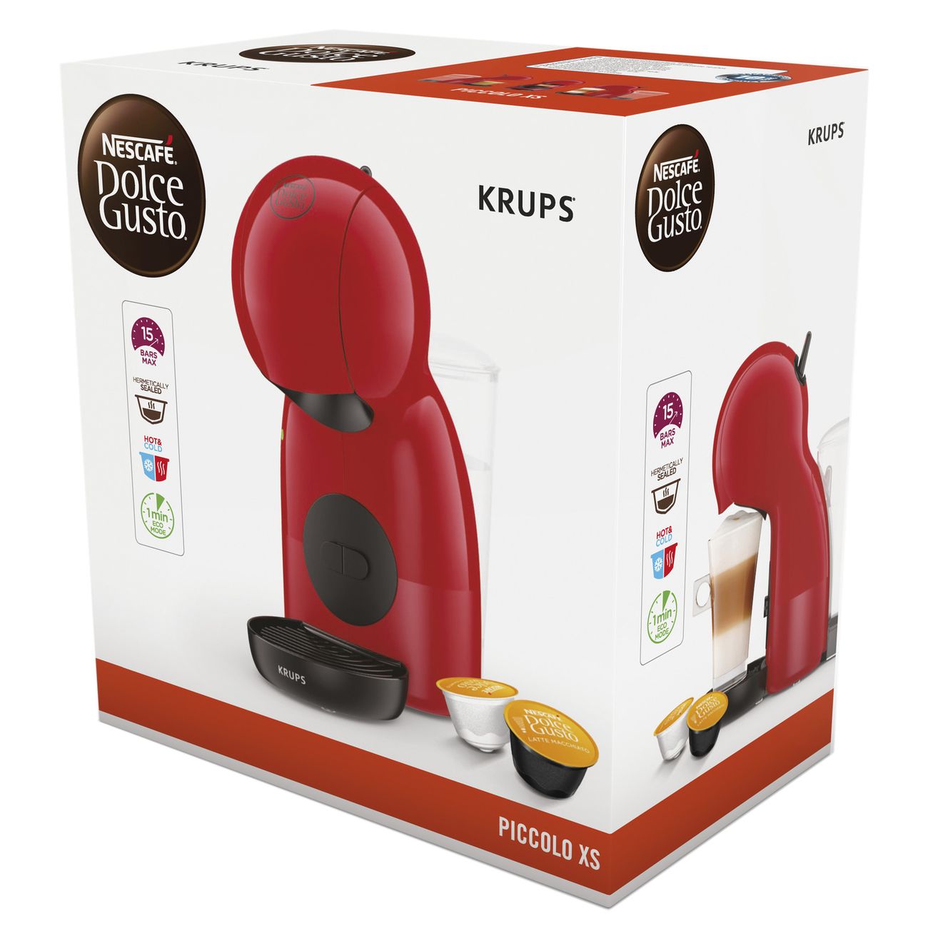 Купить Кофемашина капсульного типа Krups Dolce Gusto Piccolo XS KP1A0510 в  каталоге интернет магазина М.Видео по выгодной цене с доставкой, отзывы,  фотографии - Москва