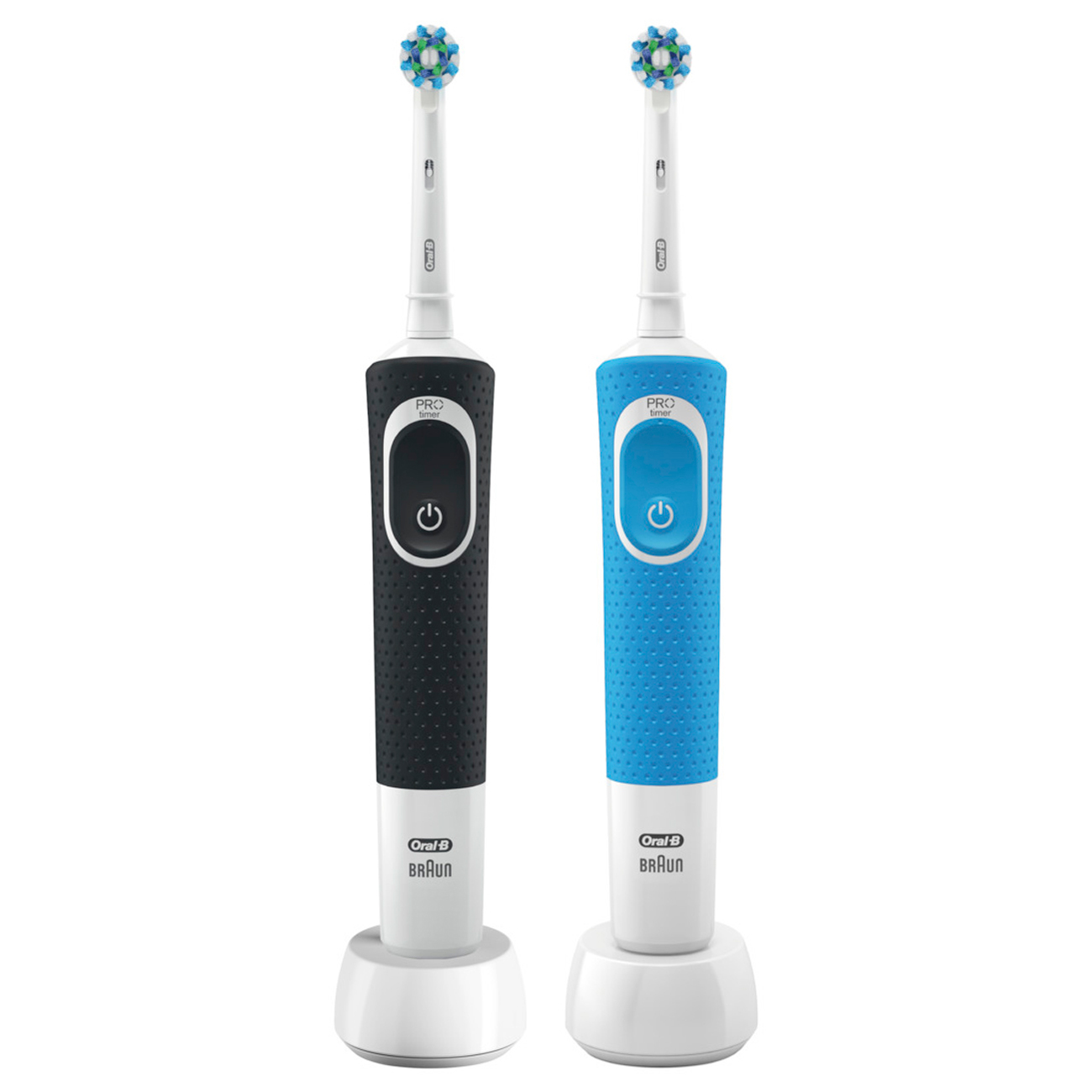 Купить Электрическая зубная щетка Oral-B Vitality D100.413.1 CrossAction  1+1 в каталоге интернет магазина М.Видео по выгодной цене с доставкой,  отзывы, фотографии - Москва