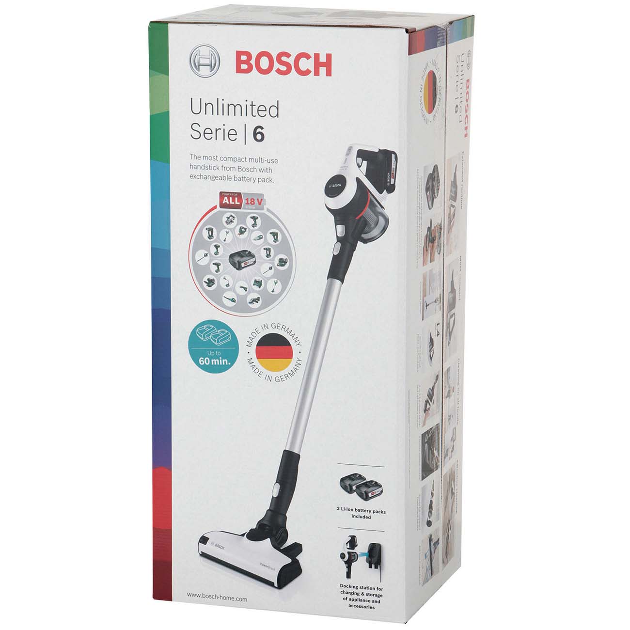 Купить Пылесос ручной (handstick) Bosch Unlimited Serie 6 BCS612KA2 в  каталоге интернет магазина М.Видео по выгодной цене с доставкой, отзывы,  фотографии - Москва