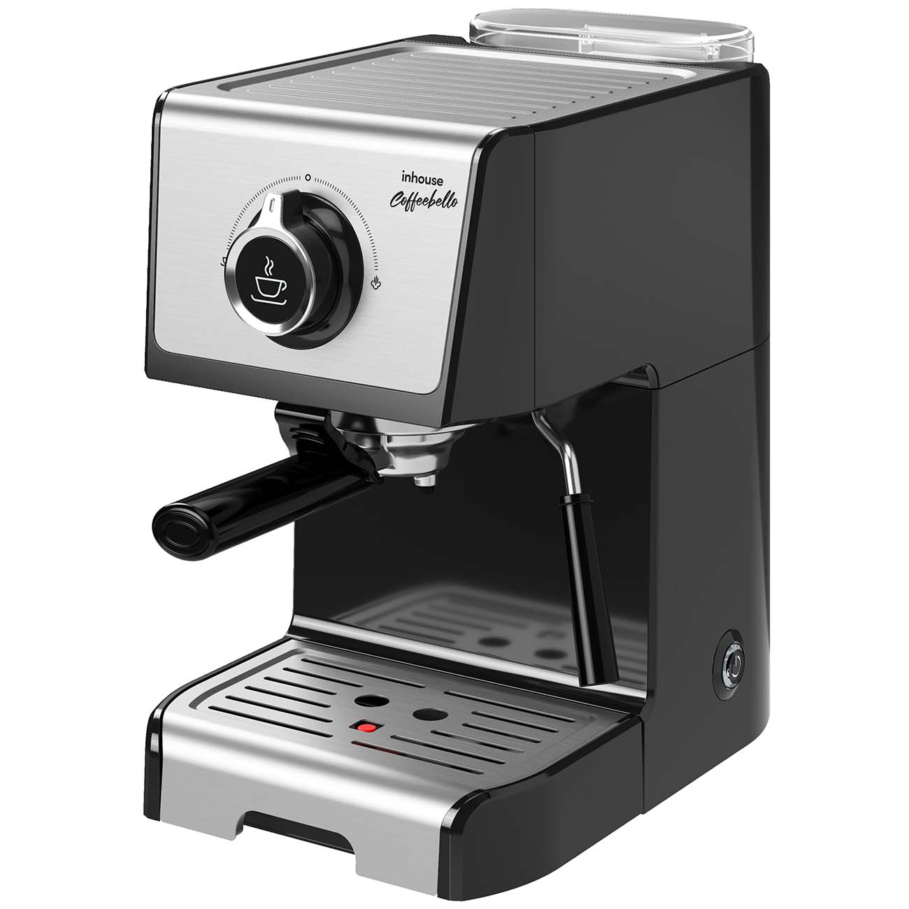 Купить Кофеварка рожкового типа Inhouse Coffeebello ICM1801BK в каталоге  интернет магазина М.Видео по выгодной цене с доставкой, отзывы, фотографии  - Москва