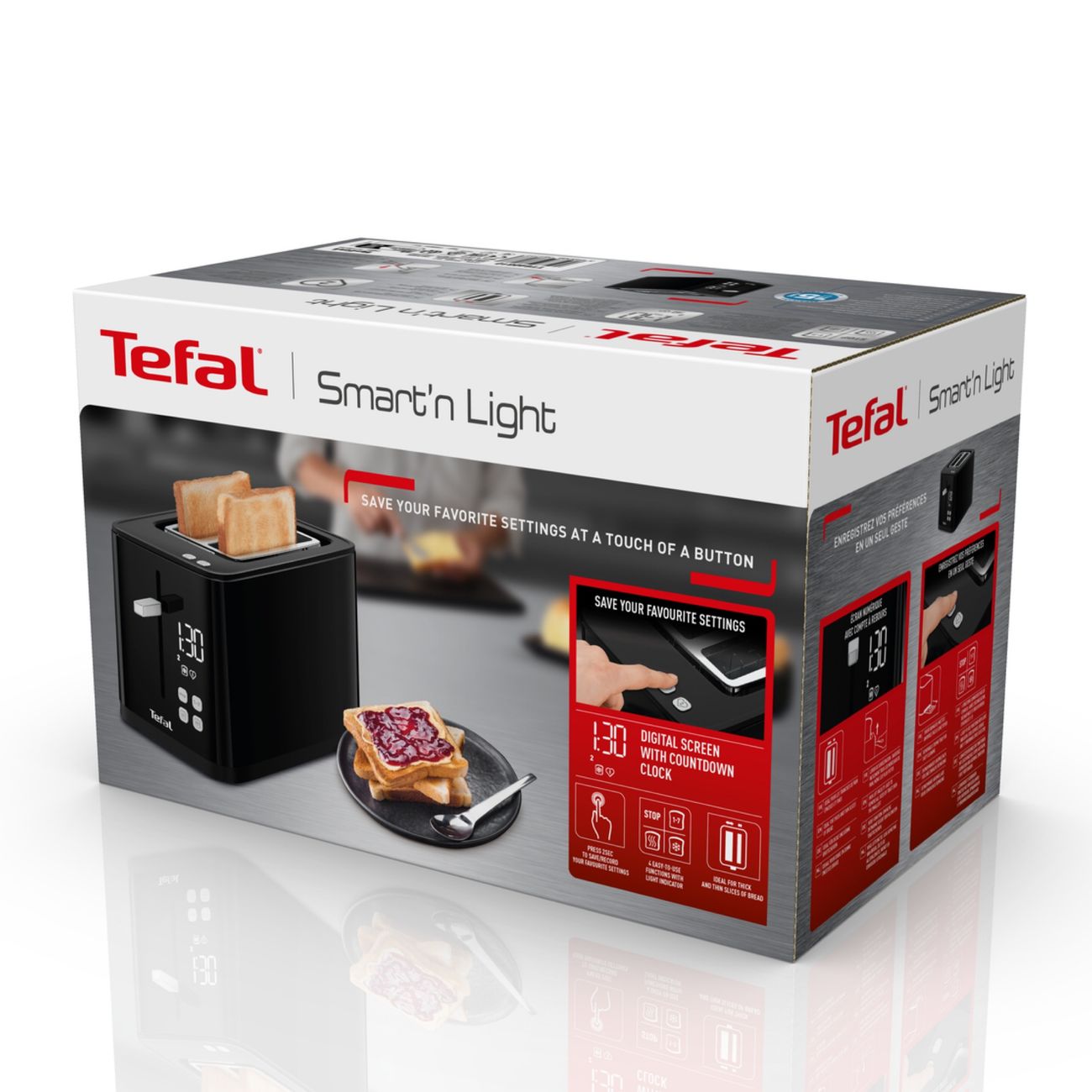 Тостер tefal smart light. Тостер Tefal TT 640810.