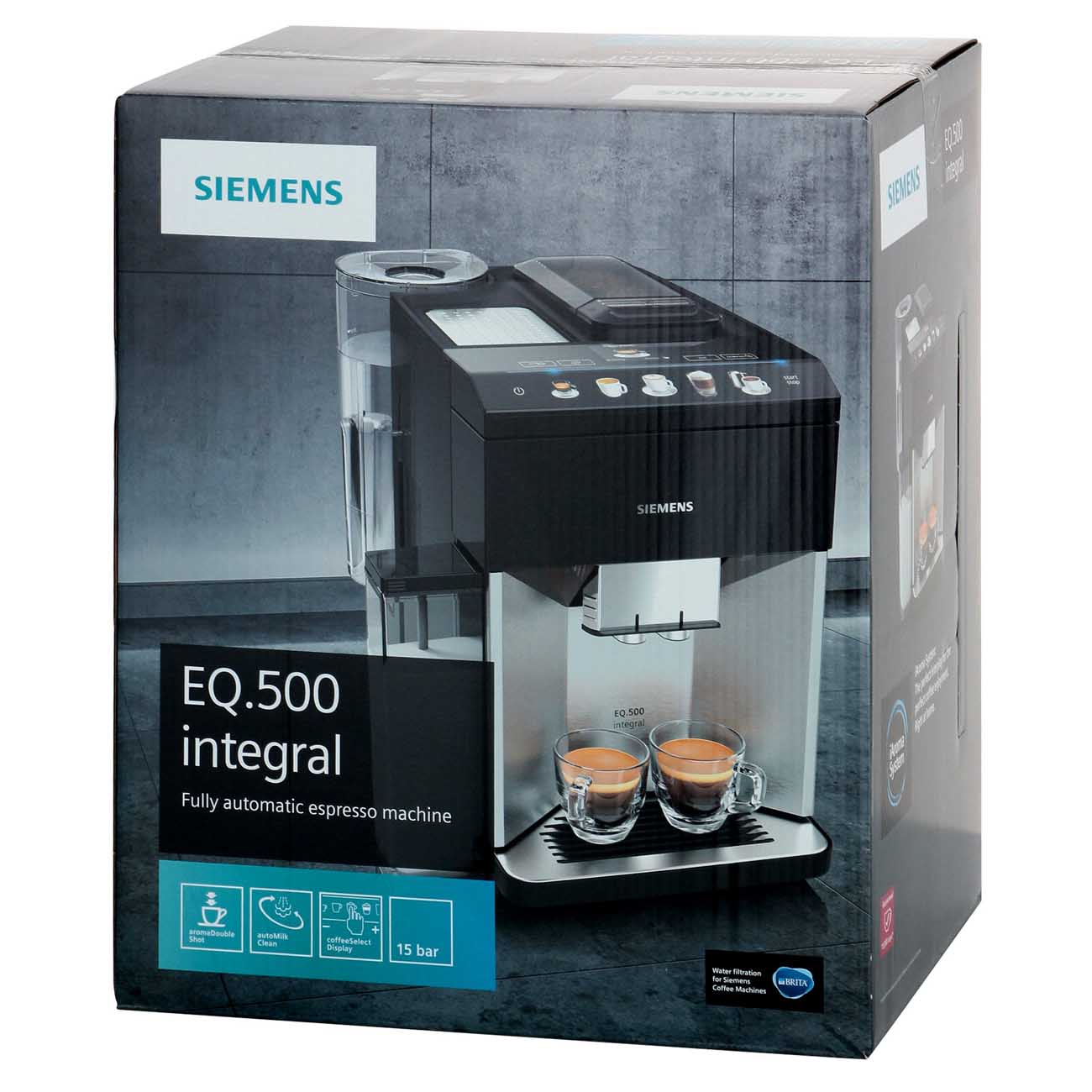 Купить Кофемашина Siemens EQ.500 integral (TQ505R09) в каталоге интернет  магазина М.Видео по выгодной цене с доставкой, отзывы, фотографии - Москва