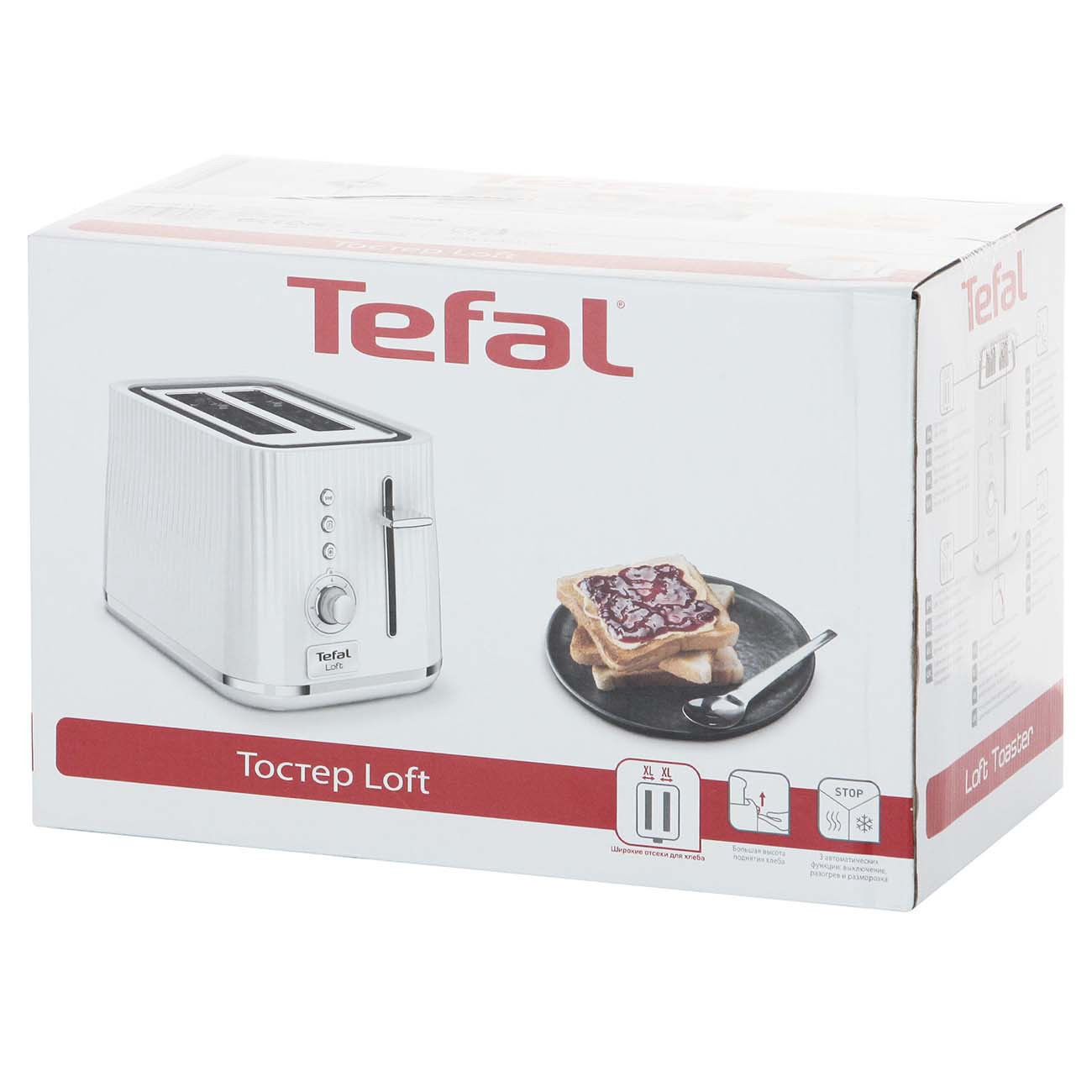 Купить Тостер Tefal Loft 2S TT761138 в каталоге интернет магазина М.Видео  по выгодной цене с доставкой, отзывы, фотографии - Москва