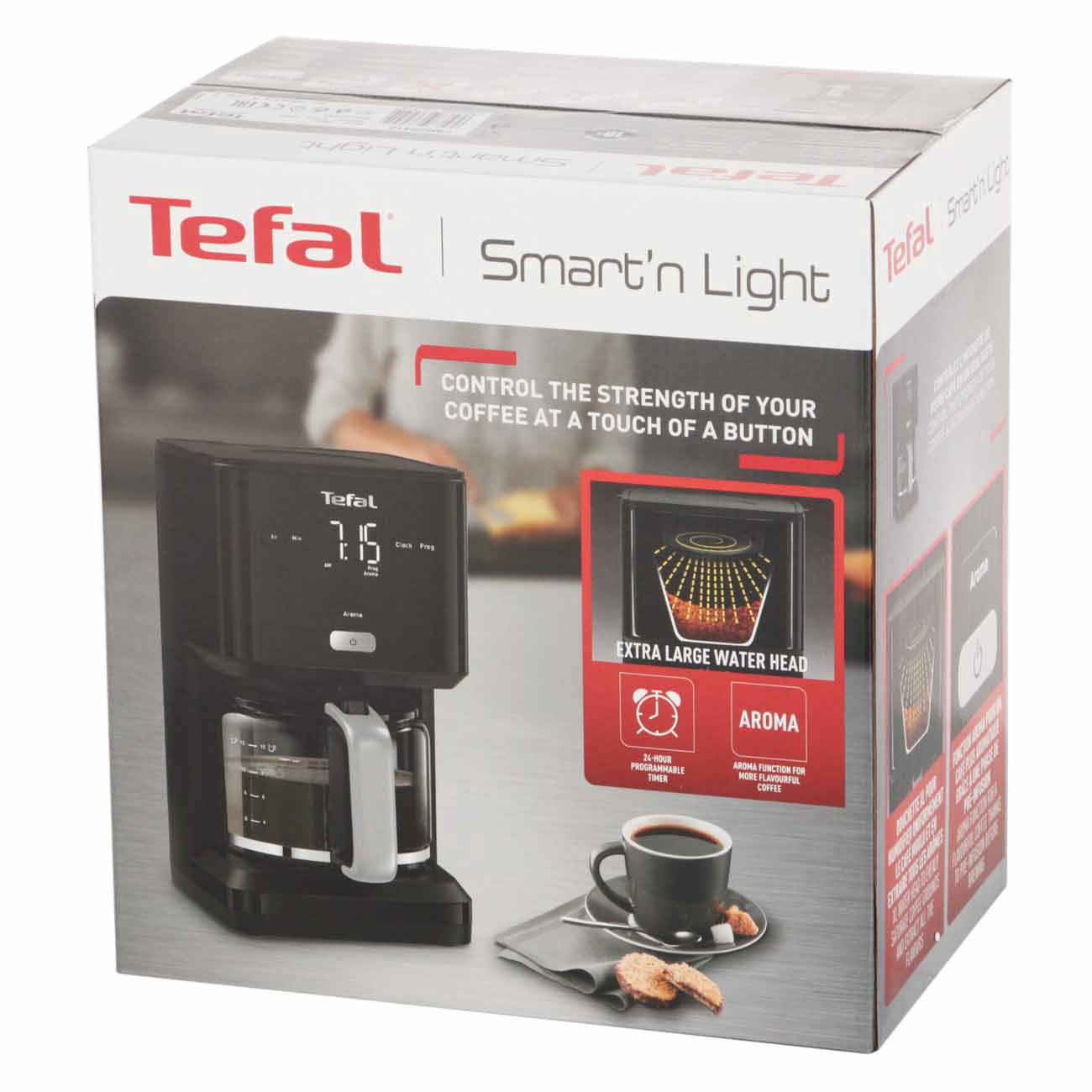 Купить Кофеварка капельного типа Tefal Smart&Light CM600810 в каталоге  интернет магазина М.Видео по выгодной цене с доставкой, отзывы, фотографии  - Москва