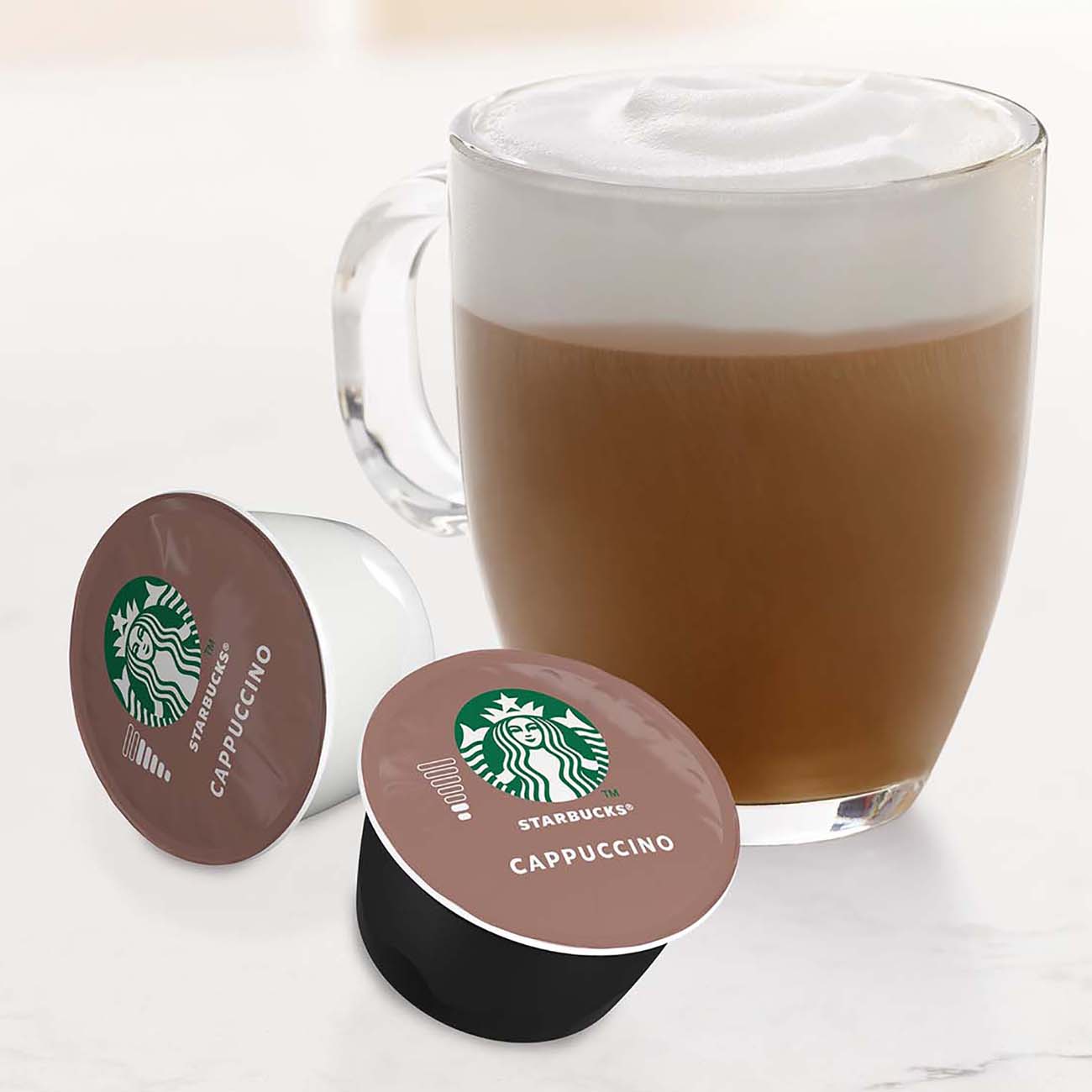 Купить Кофе в капсулах Starbucks Cappuccino для системы Nescafe Dolce  Gusto,12шт в каталоге интернет магазина М.Видео по выгодной цене с  доставкой, отзывы, фотографии - Москва