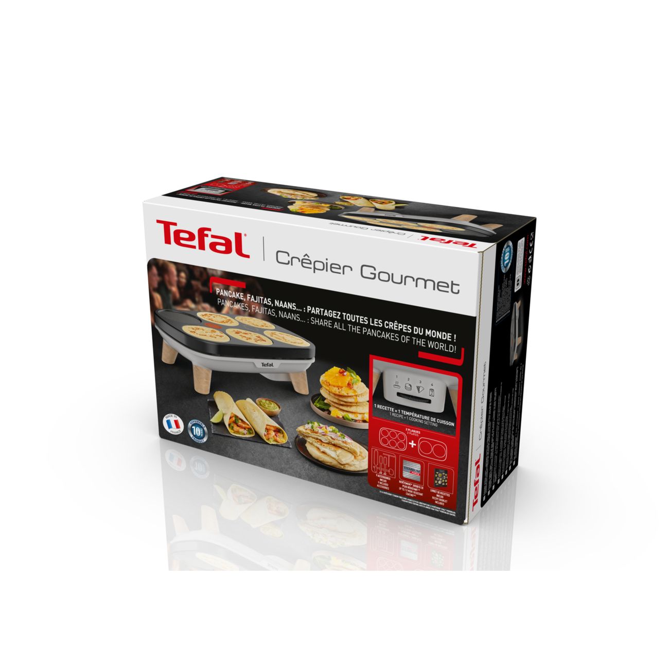 Купить Электроблинница Tefal Crepier Gourmet PY900D12 в каталоге интернет  магазина М.Видео по выгодной цене с доставкой, отзывы, фотографии - Москва