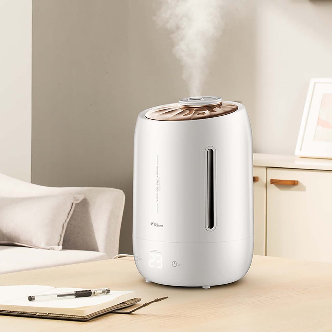 Купить Воздухоувлажнитель Deerma Humidifier White DEM-F600 в каталоге  интернет магазина М.Видео по выгодной цене с доставкой, отзывы, фотографии  - Москва