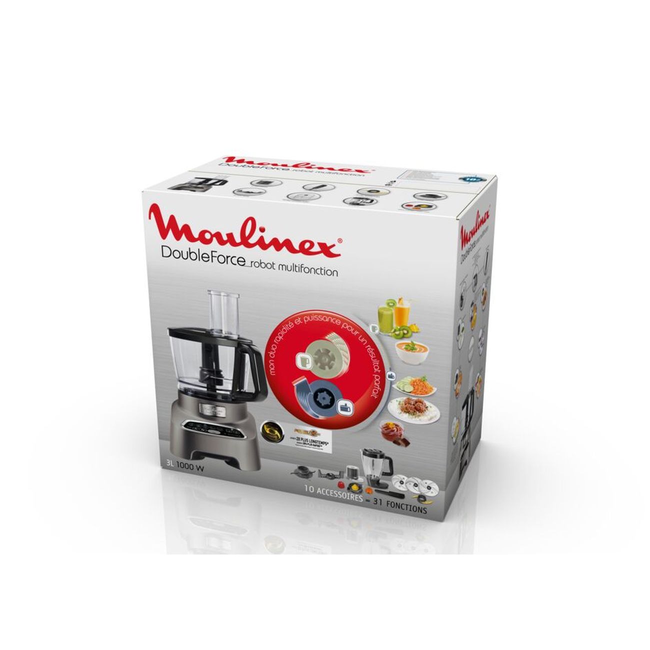 Кухонный комбайн Moulinex DOUBLE FORCE FP827E10