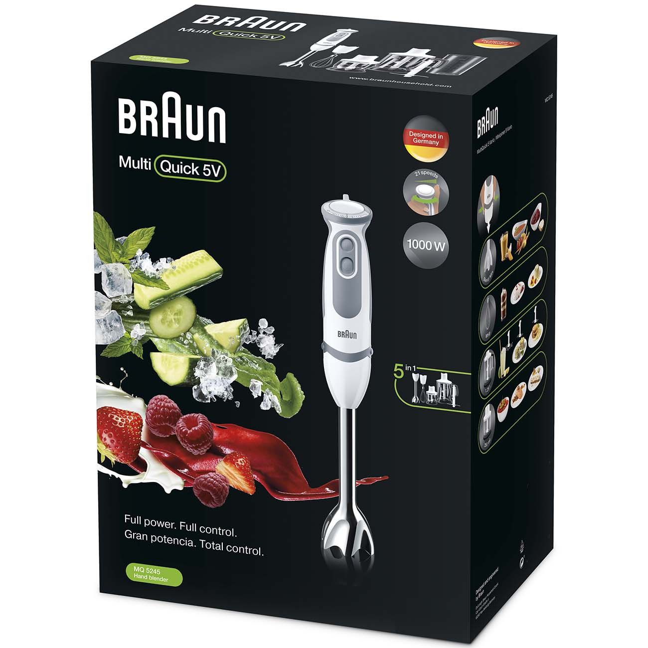 Купить Погружной блендер Braun 4191-MQ5245WH в каталоге интернет магазина  М.Видео по выгодной цене с доставкой, отзывы, фотографии - Москва