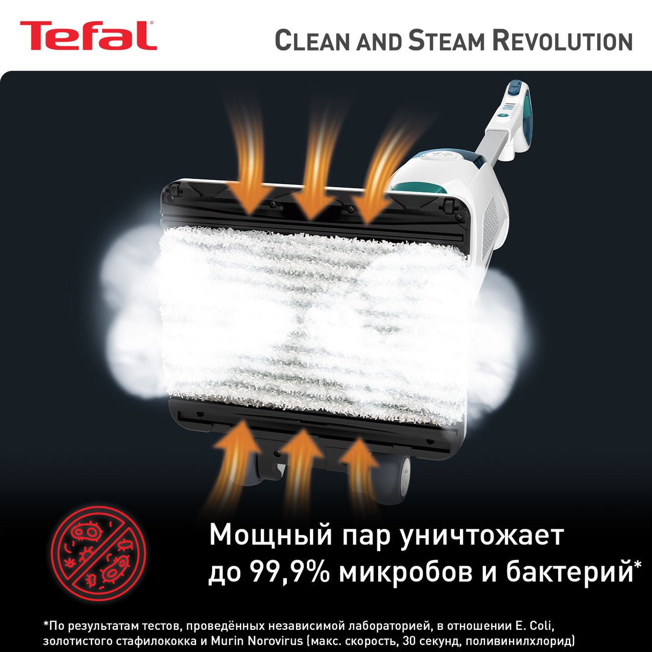 Купить Пылесос моющий вертикальный Tefal Clean&Steam VP7777WH в каталоге  интернет магазина М.Видео по выгодной цене с доставкой, отзывы, фотографии  - Москва