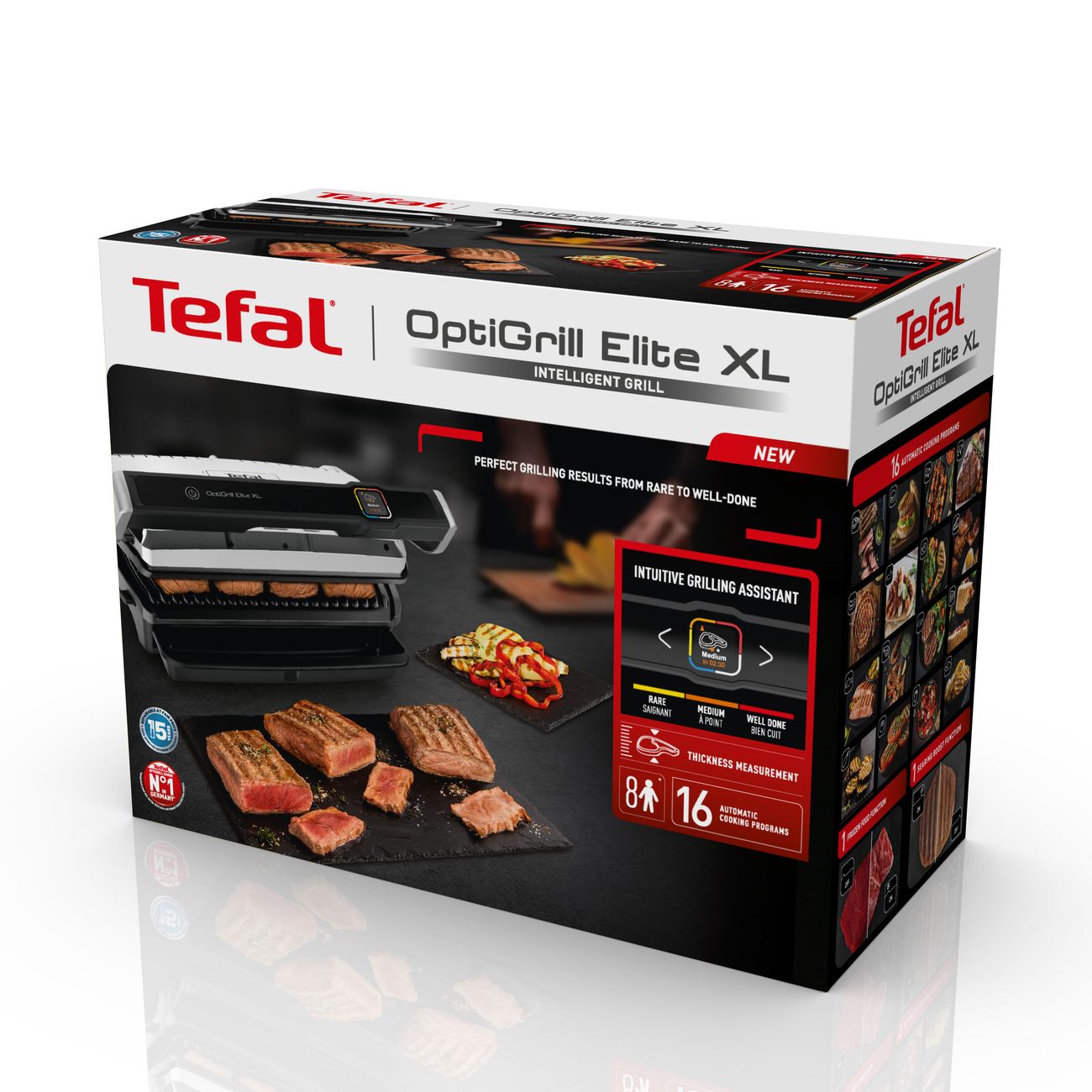 Купить Электрогриль Tefal Optigrill Elite XL GC760D30 в каталоге интернет  магазина М.Видео по выгодной цене с доставкой, отзывы, фотографии - Москва