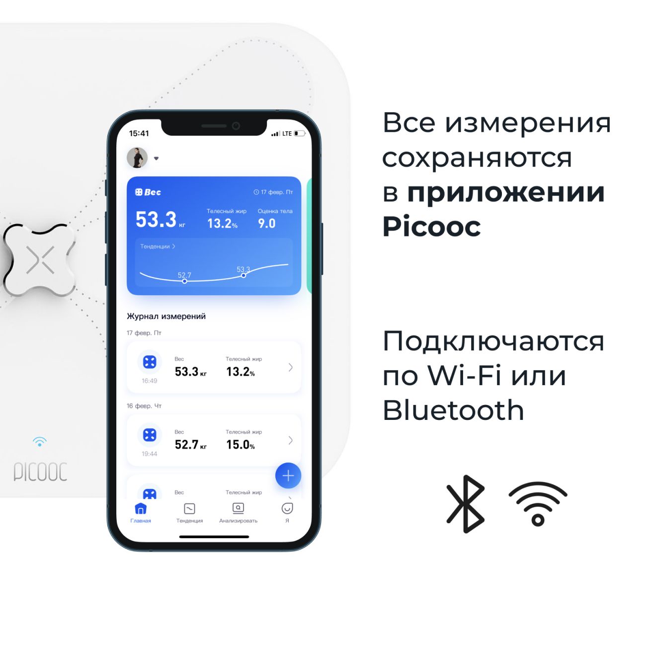 Купить Умные весы Picooc S3 Lite V2 в каталоге интернет магазина М.Видео по  выгодной цене с доставкой, отзывы, фотографии - Москва