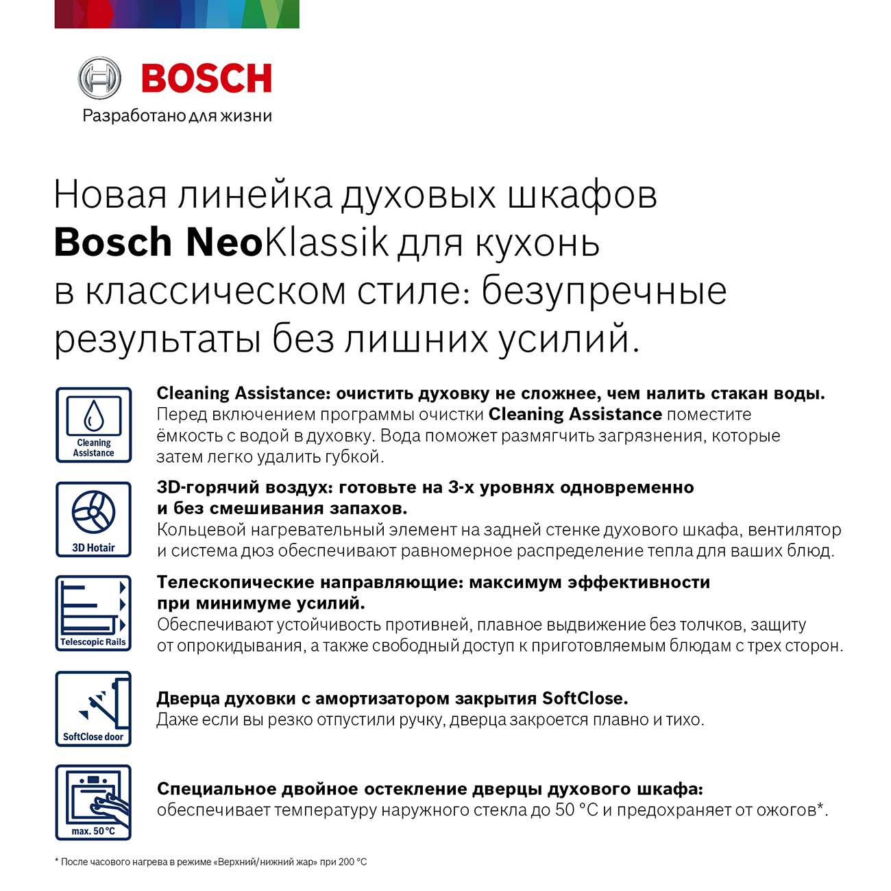 Купить Электрический духовой шкаф Bosch NeoKlassik Serie 6 HBJN10YW0R в  каталоге интернет магазина М.Видео по выгодной цене с доставкой, отзывы,  фотографии - Москва