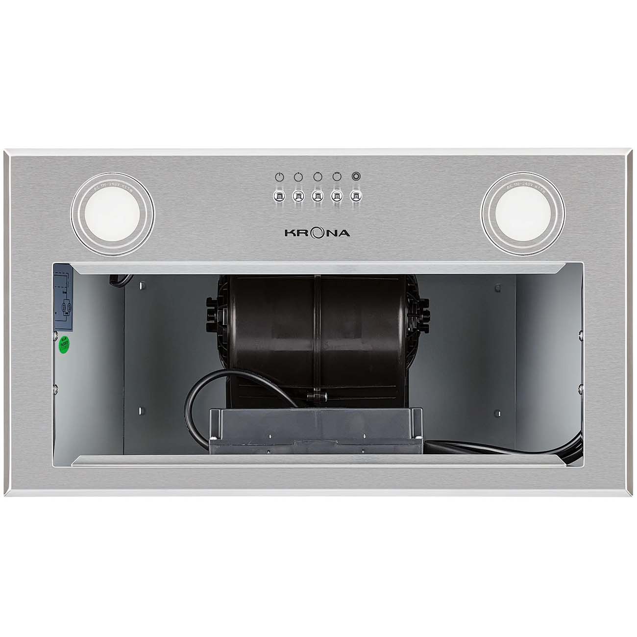 Krona asta 600 inox PB. Krona asta 600 PB. Вытяжка Krona 600 inox. Вытяжка полностью встраиваемая Krona asta 600 inox PB.