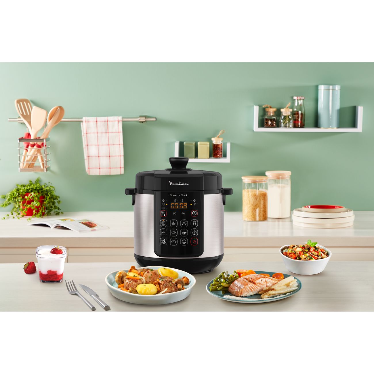 Мультиварка-скороварка Moulinex SPEEDY COOK CE222D32