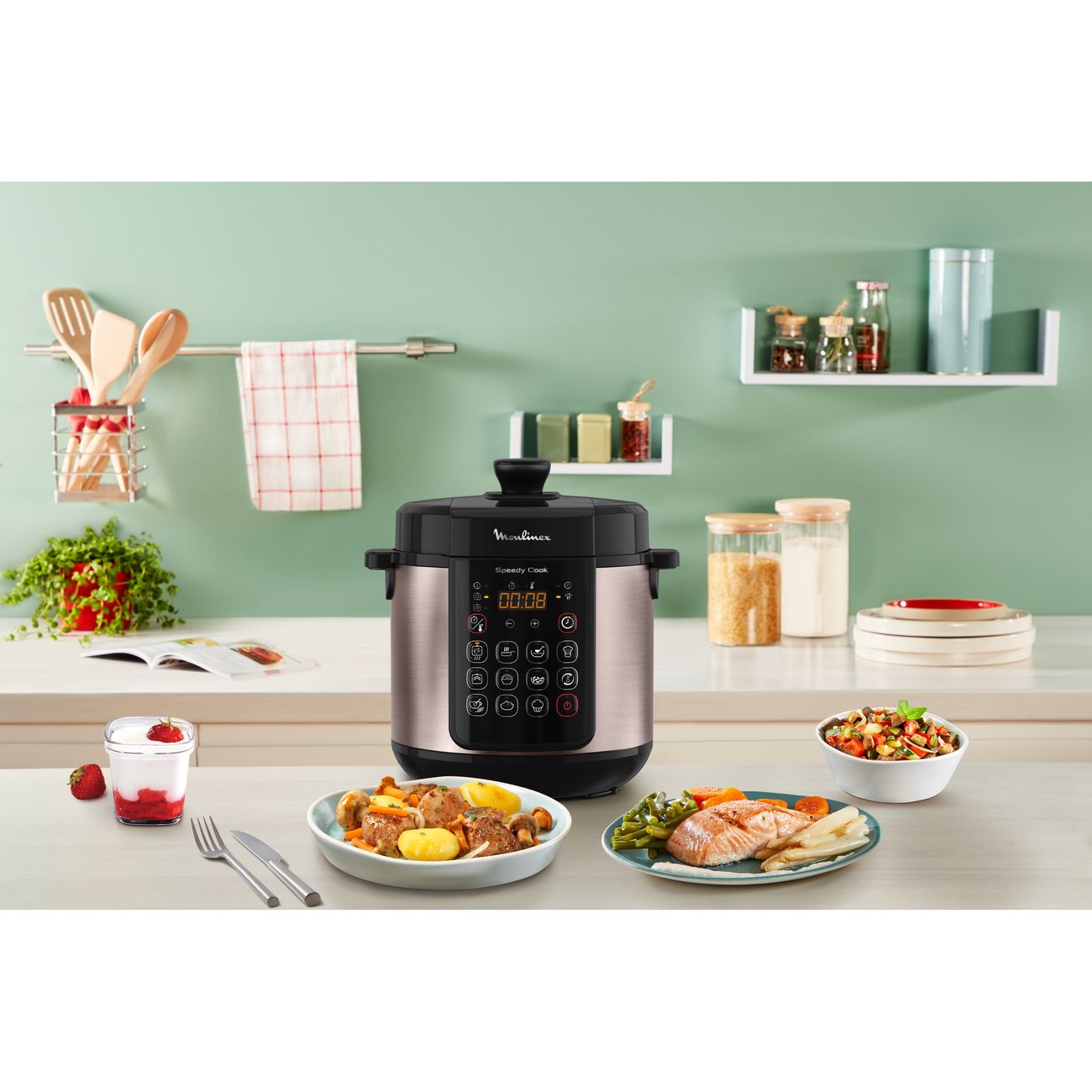 Купить Мультиварка Moulinex SPEEDY COOK CE222B32 в каталоге интернет  магазина М.Видео по выгодной цене с доставкой, отзывы, фотографии - Москва