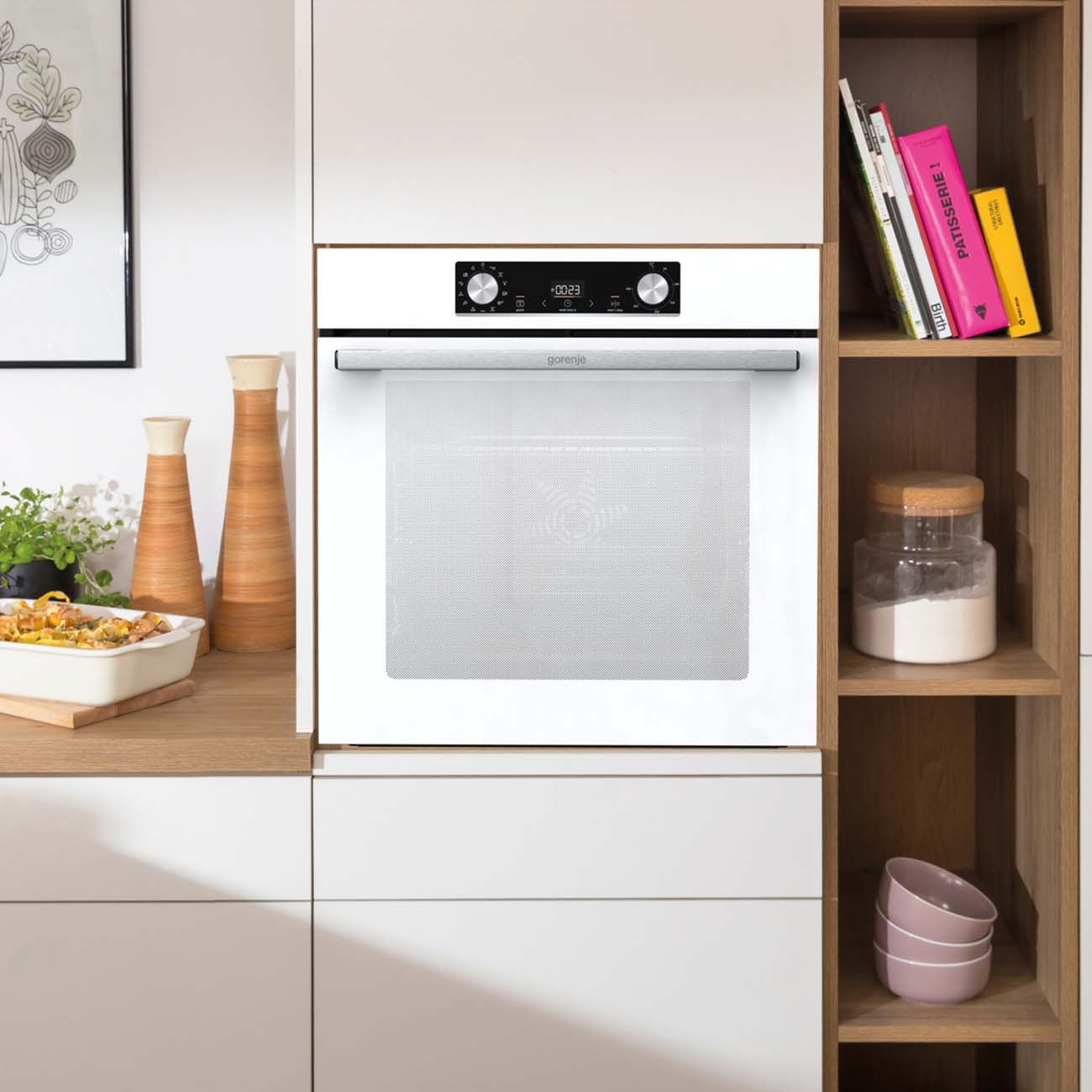 Купить Электрический духовой шкаф Gorenje BOS6737E13WG в каталоге интернет  магазина М.Видео по выгодной цене с доставкой, отзывы, фотографии - Москва