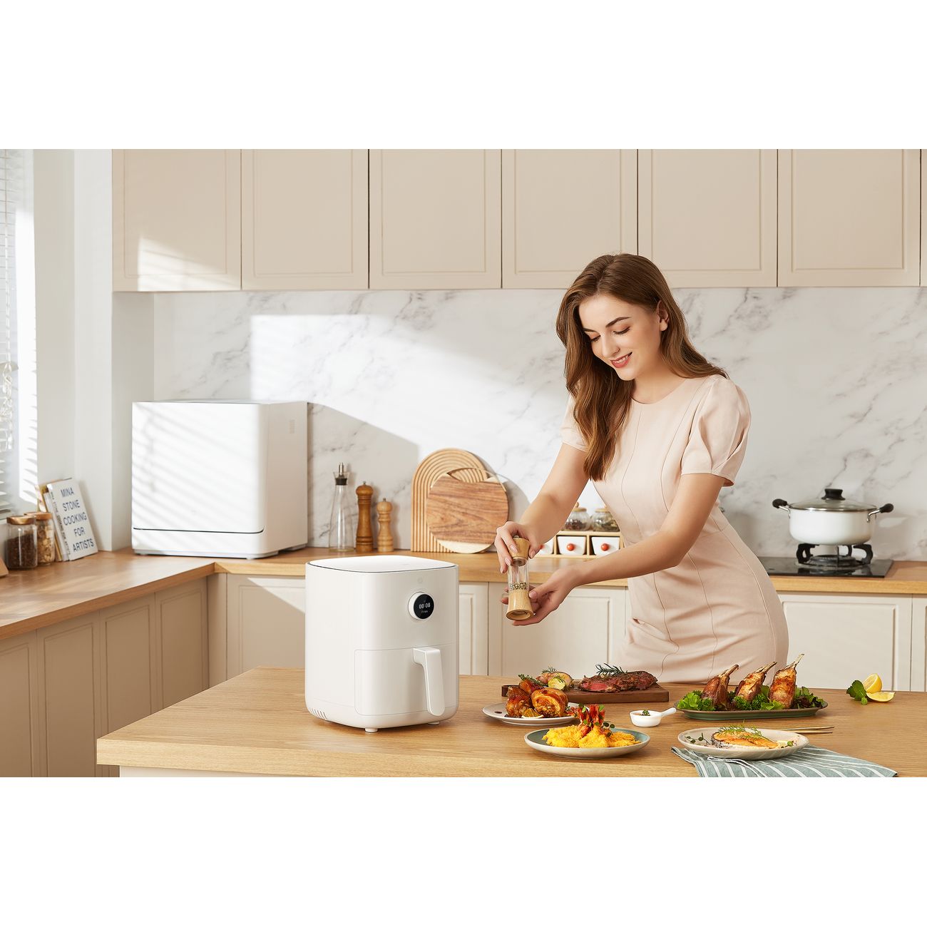 Купить Аэрогриль Xiaomi Mi Smart Air Fryer 3.5L BHR4849EU в каталоге  интернет магазина М.Видео по выгодной цене с доставкой, отзывы, фотографии  - Москва