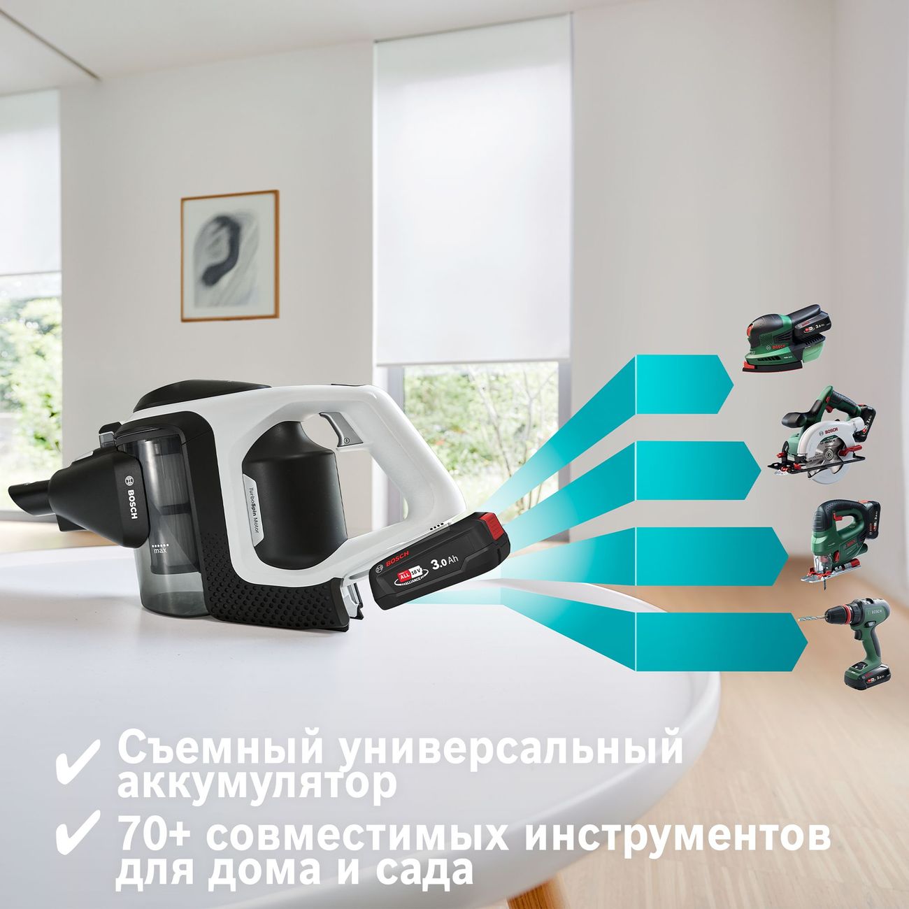 Купить Аккумуляторный пылесос Bosch Unlimited 8 Gen2 BBS8213W в каталоге  интернет магазина М.Видео по выгодной цене с доставкой, отзывы, фотографии  - Москва