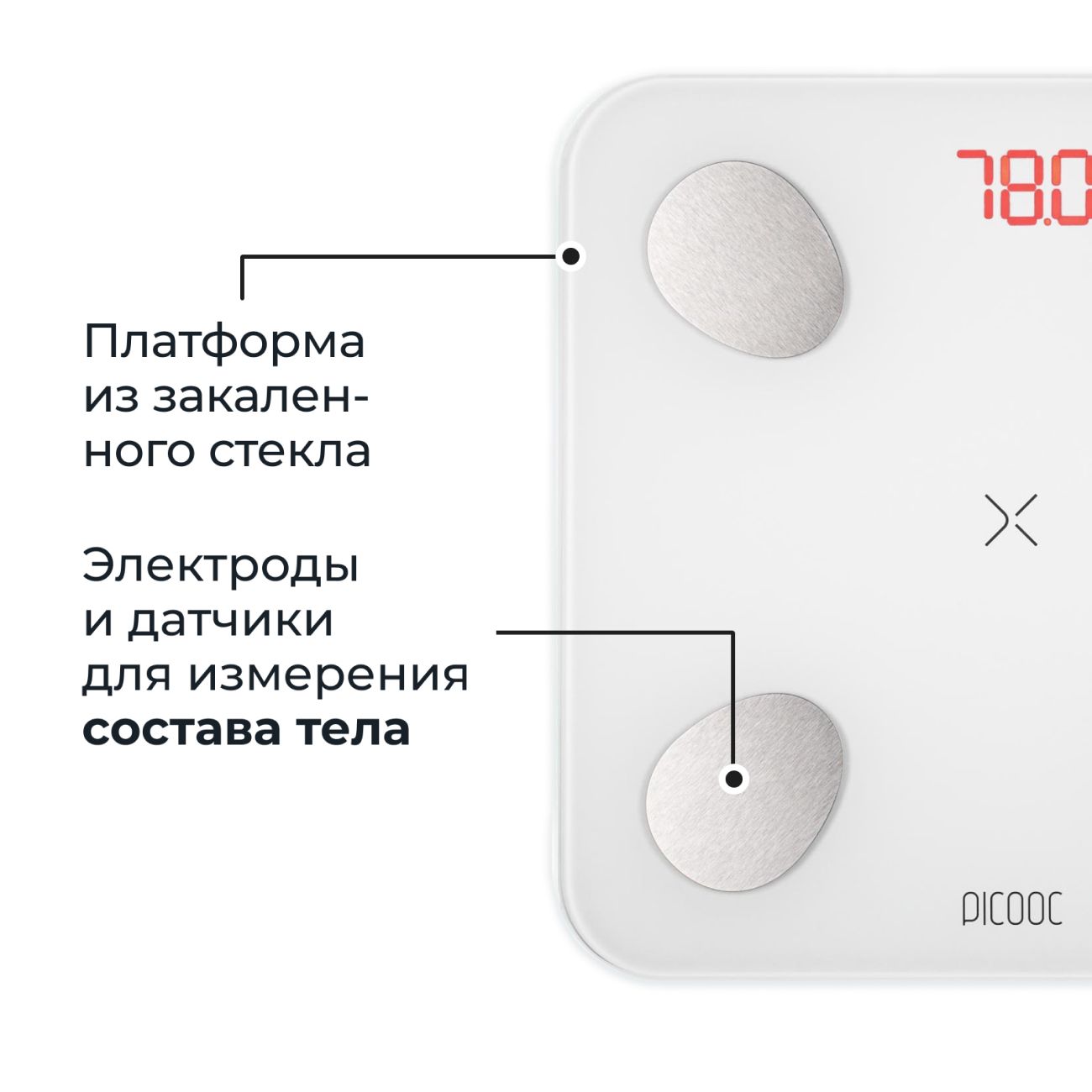 Купить Умные весы Picooc Mini Lite White в каталоге интернет магазина  М.Видео по выгодной цене с доставкой, отзывы, фотографии - Москва