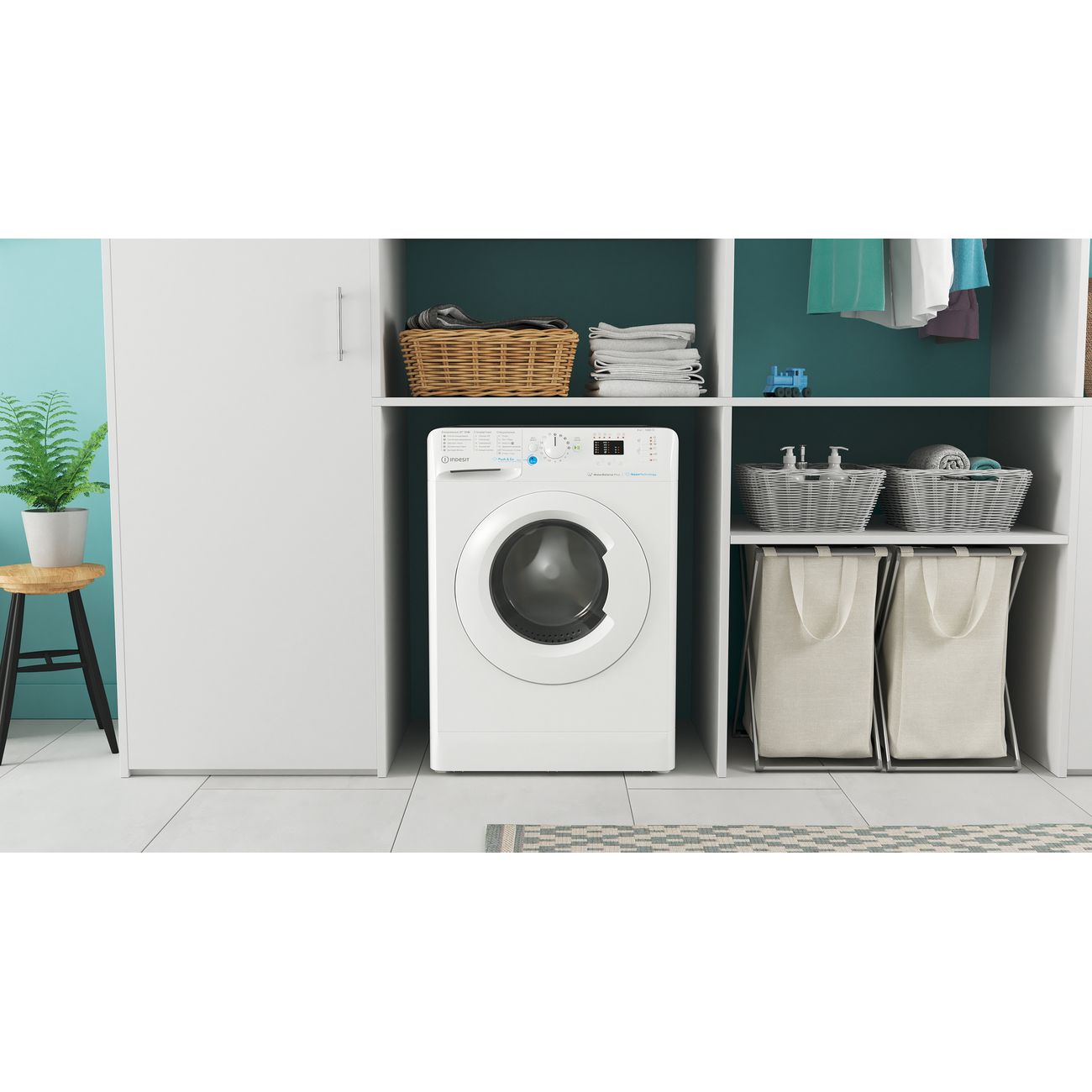 Стиральная машина узкая Indesit BWSA 61051 WWV RU