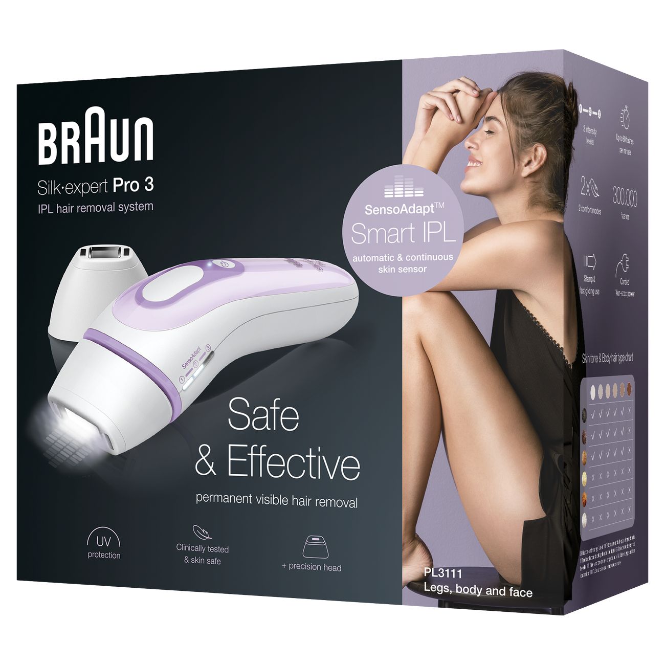 Купить Фотоэпилятор Braun Legs, Body & Face (PL 3111) в каталоге интернет  магазина М.Видео по выгодной цене с доставкой, отзывы, фотографии - Москва