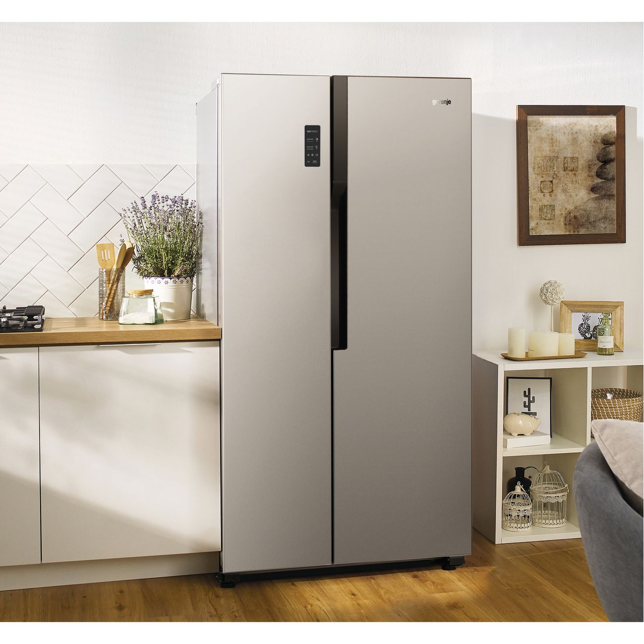 Купить Холодильник (Side-by-Side) Gorenje NRS918FMX серый в каталоге  интернет магазина М.Видео по выгодной цене с доставкой, отзывы, фотографии  - Москва