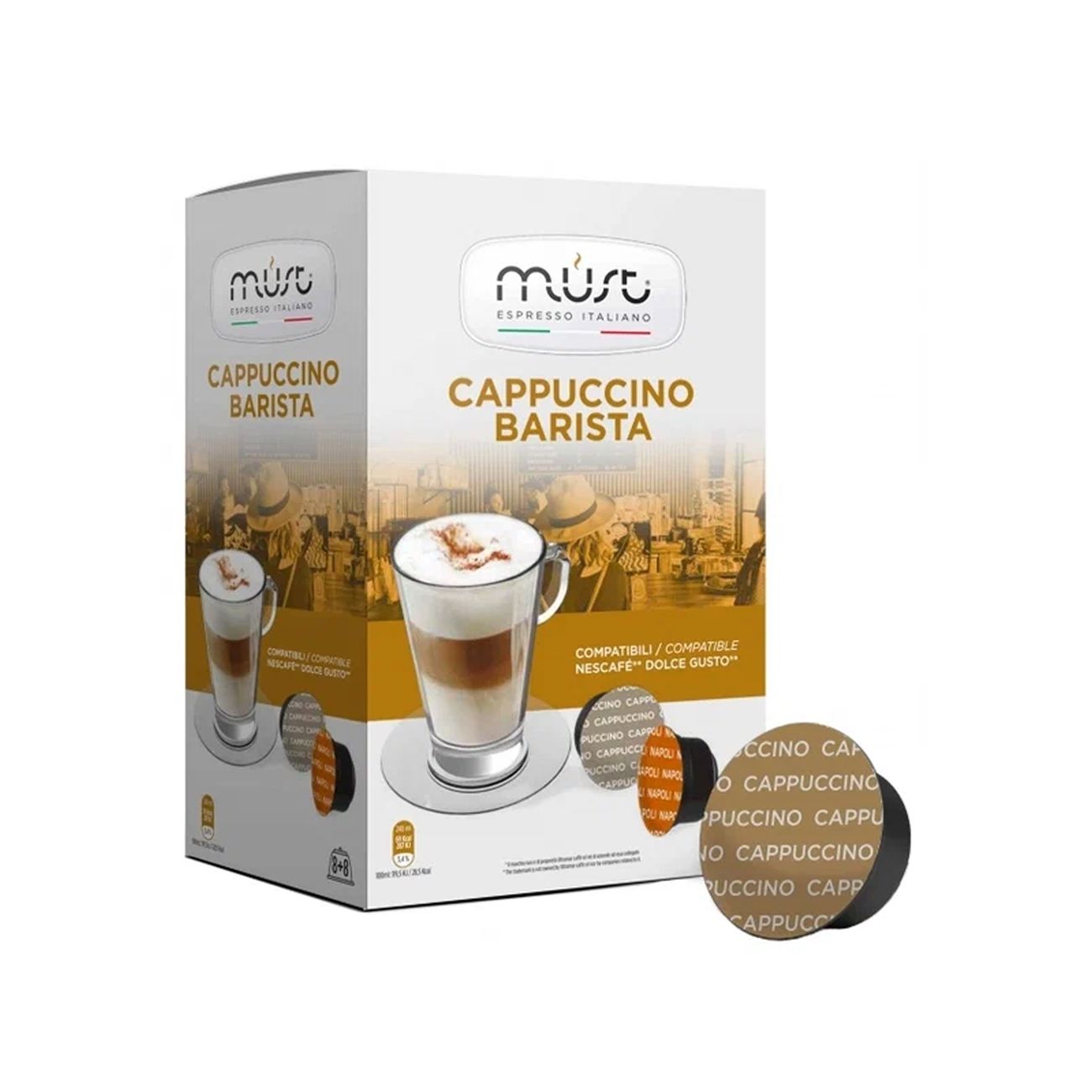 Купить Кофе в капсулах Must Cappucino Barista в каталоге интернет магазина  М.Видео по выгодной цене с доставкой, отзывы, фотографии - Москва