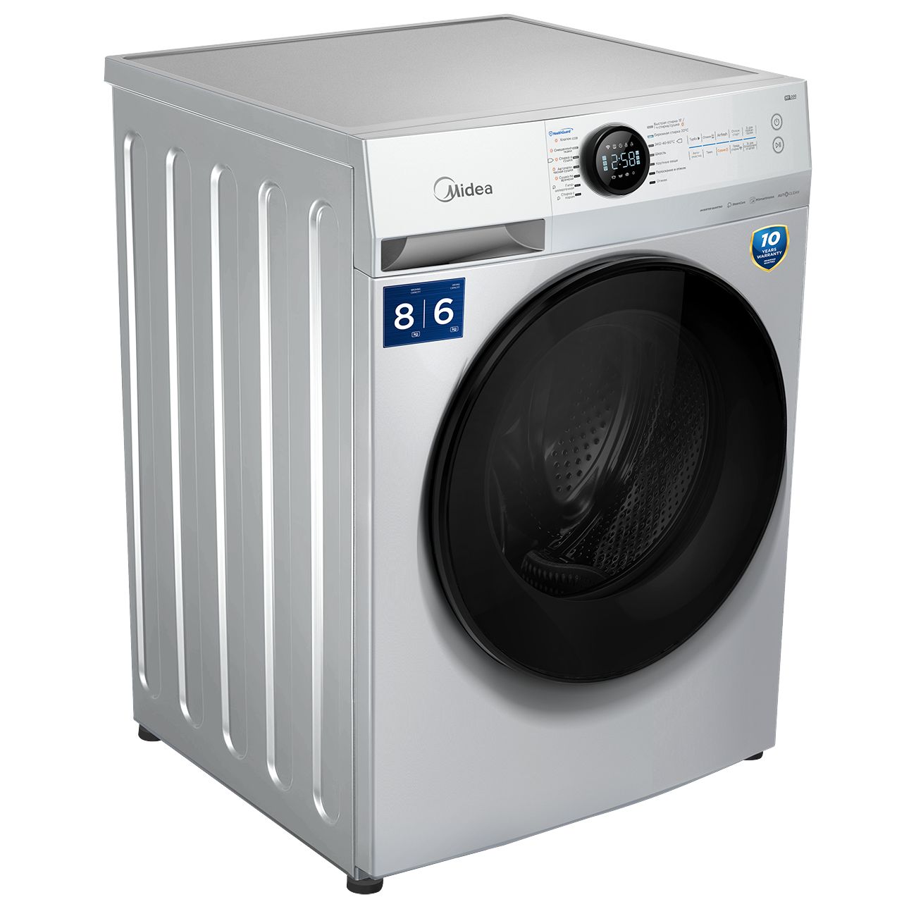 Купить Стиральная машина с сушкой Midea MF200D80WBS/W-RU в каталоге  интернет магазина М.Видео по выгодной цене с доставкой, отзывы, фотографии  - Москва