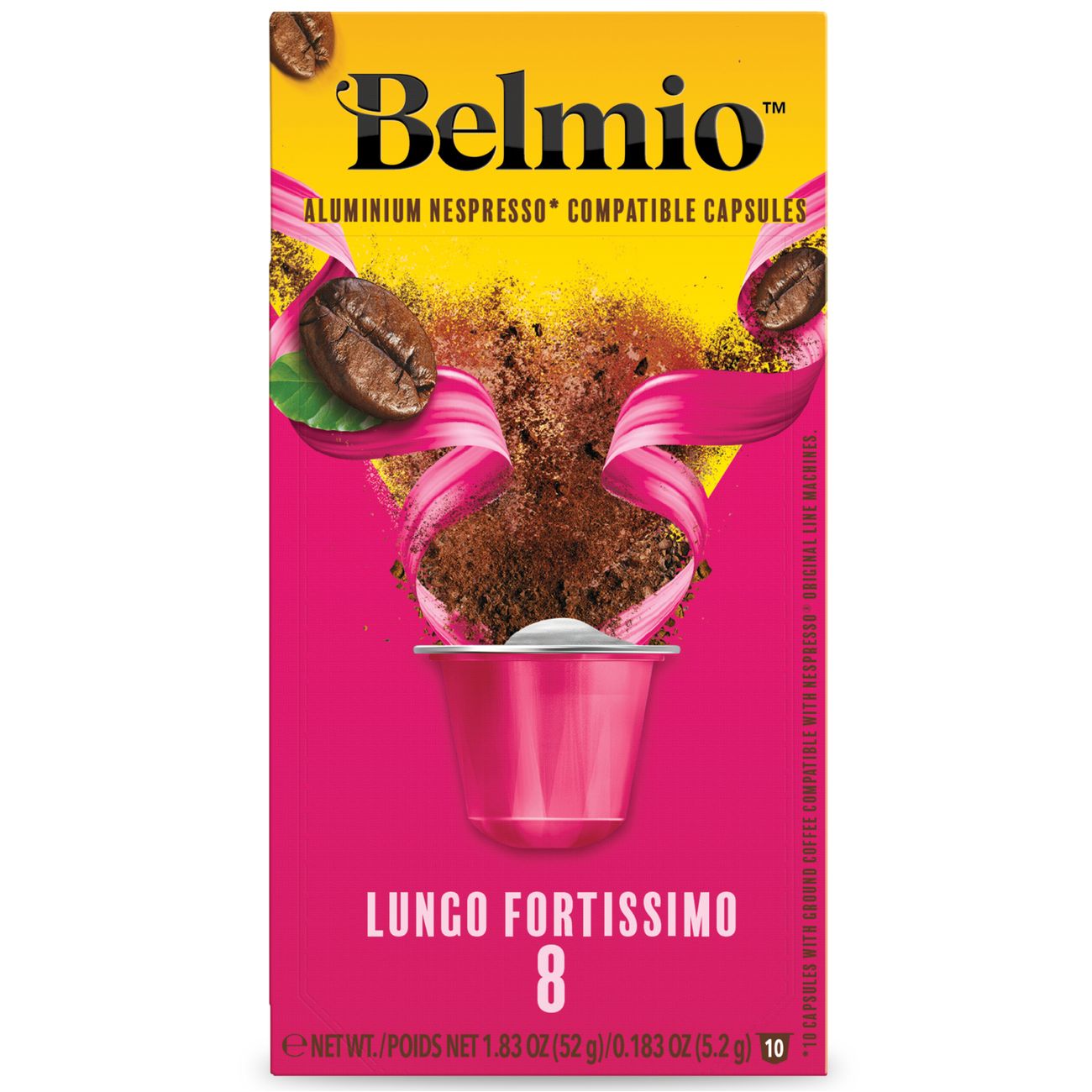 Кофе в капсулах Belmio Lungo Fortissimo (intensity 8)