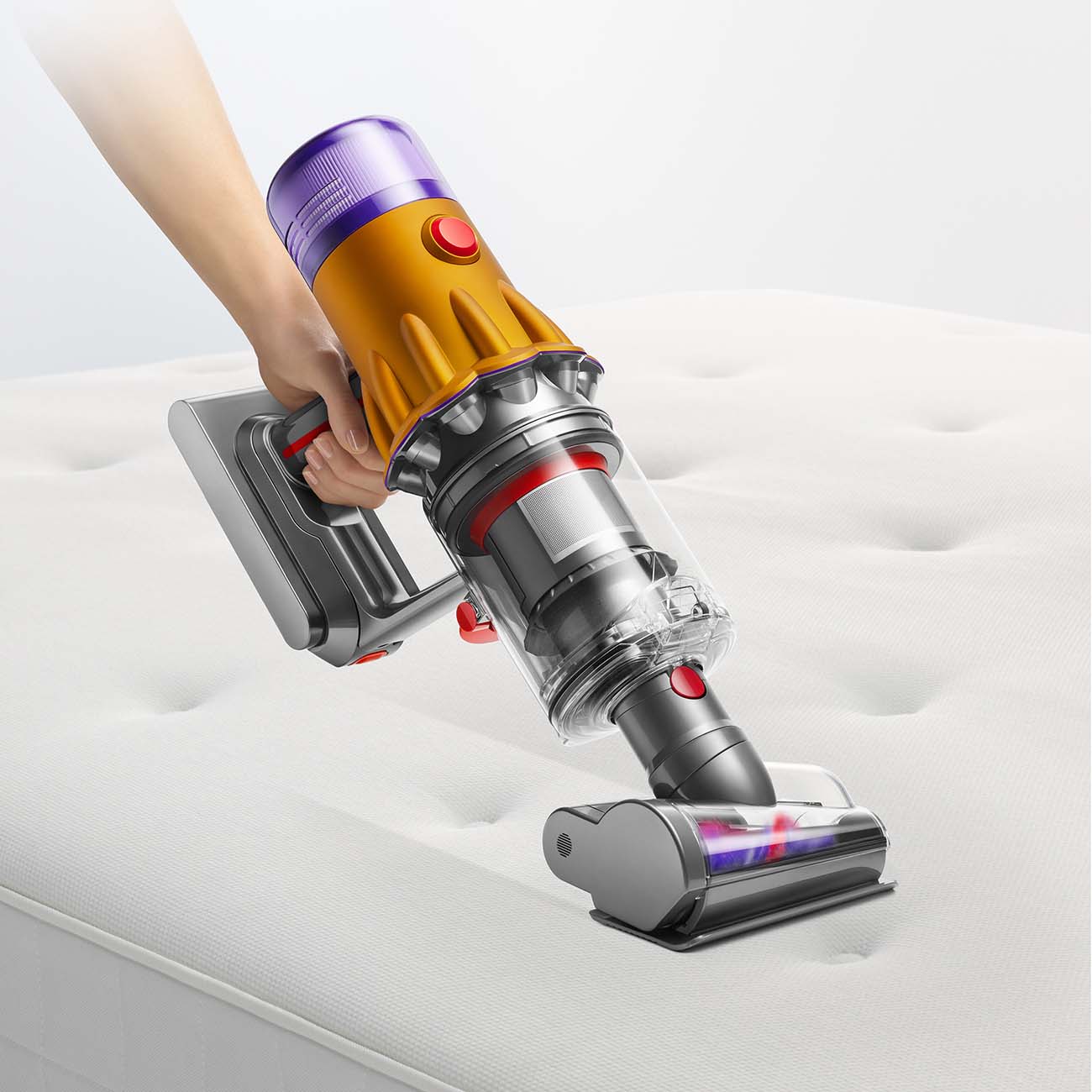 Купить Пылесос ручной (handstick) Dyson V12 Detect Slim Absolute  Yellow/Nickel (SV30) в каталоге интернет магазина М.Видео по выгодной цене  с доставкой, отзывы, фотографии - Москва