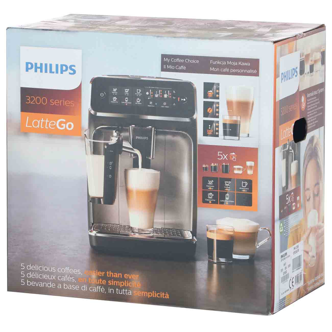 Купить Кофемашина Philips EP3243/50 в каталоге интернет магазина М.Видео по  выгодной цене с доставкой, отзывы, фотографии - Москва