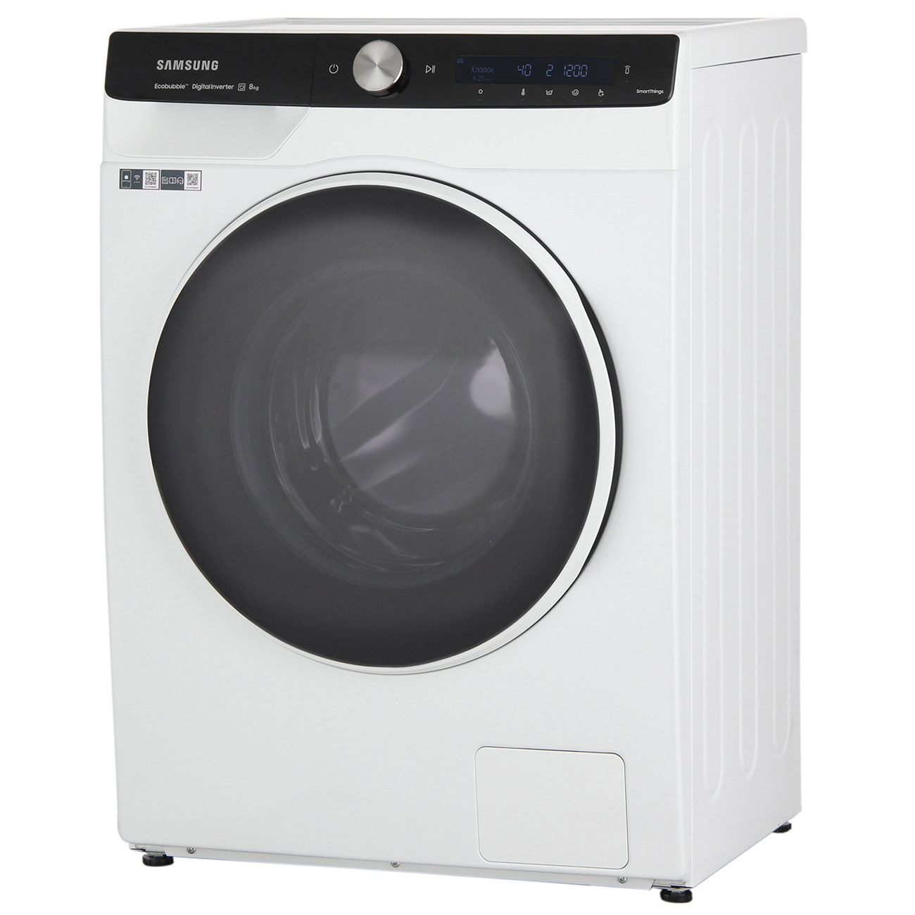 Купить Стиральная машина узкая Samsung WW80AG6L28WE/LP белая в каталоге  интернет магазина М.Видео по выгодной цене с доставкой, отзывы, фотографии  - Москва