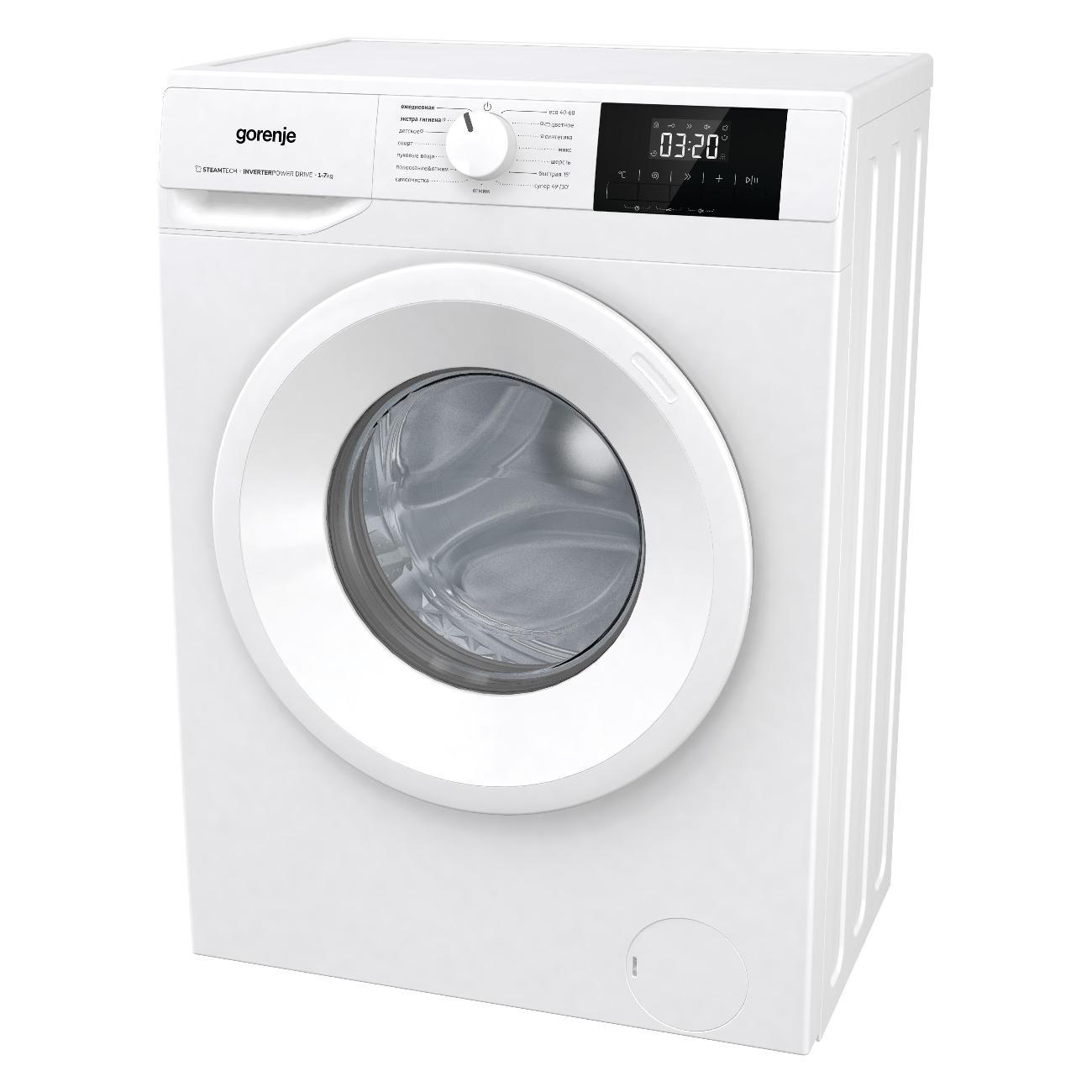 Изображение товара Уцененная стиральная машина узкая Gorenje WNGPI72SBS/C, отличный